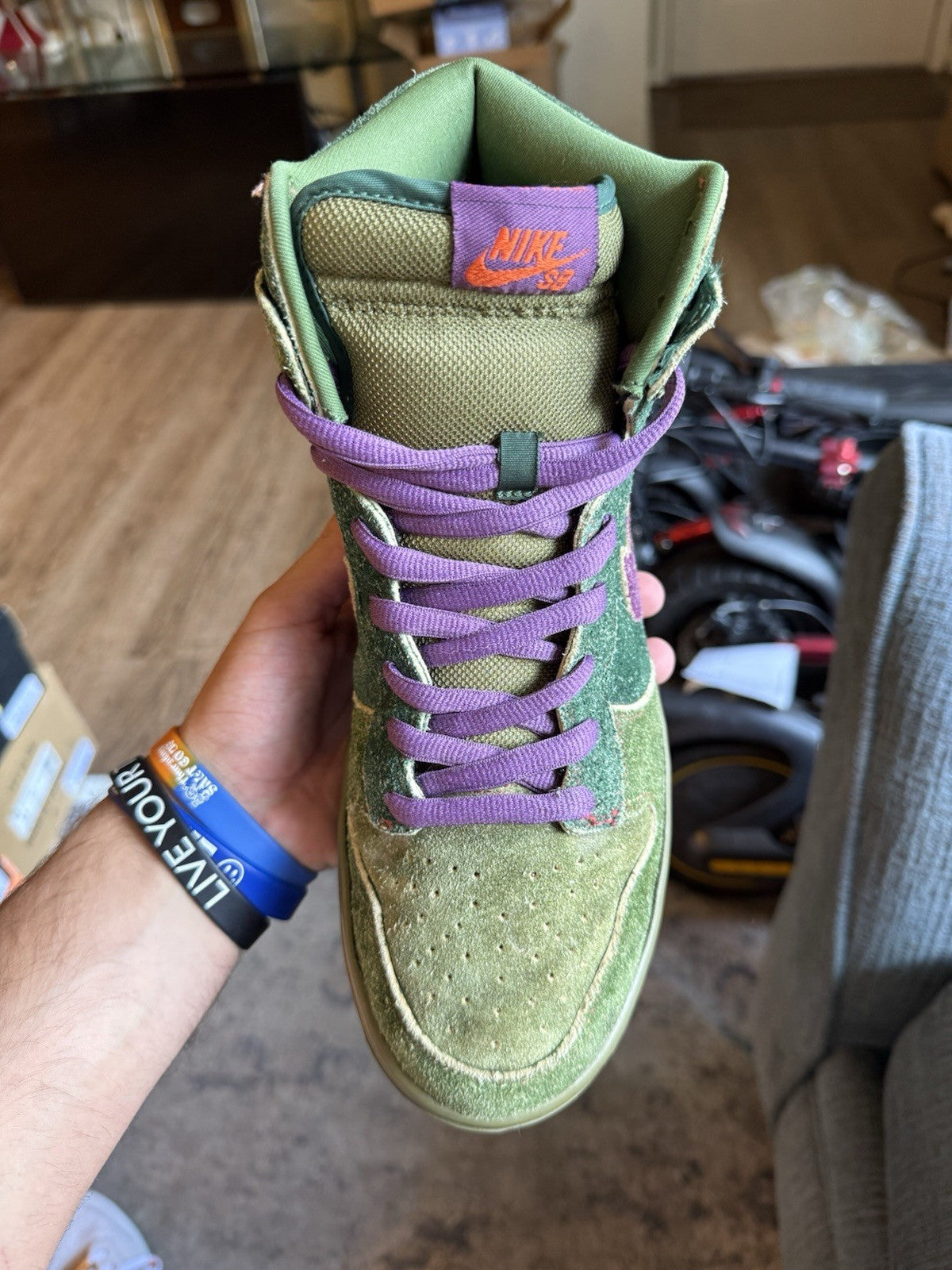 Size 10 - Nike Dunk Premium SB High Skunk