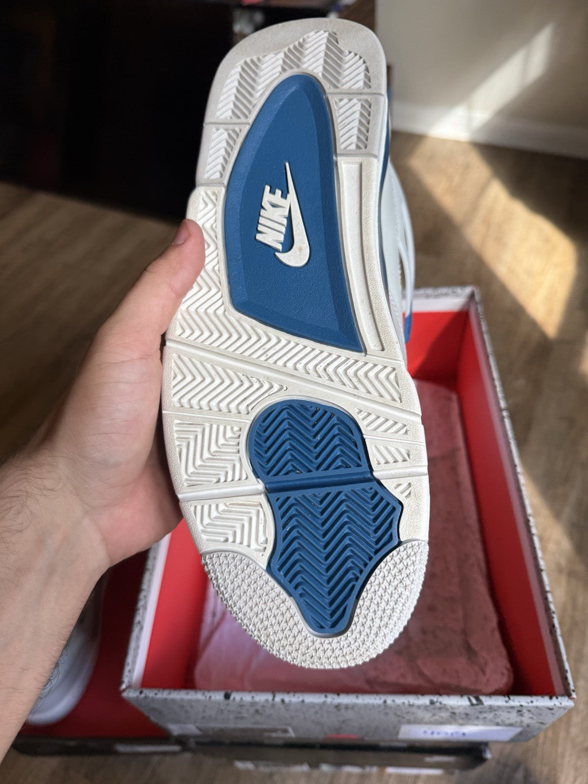 Size 10.5 - Jordan 4 Retro Military Blue
