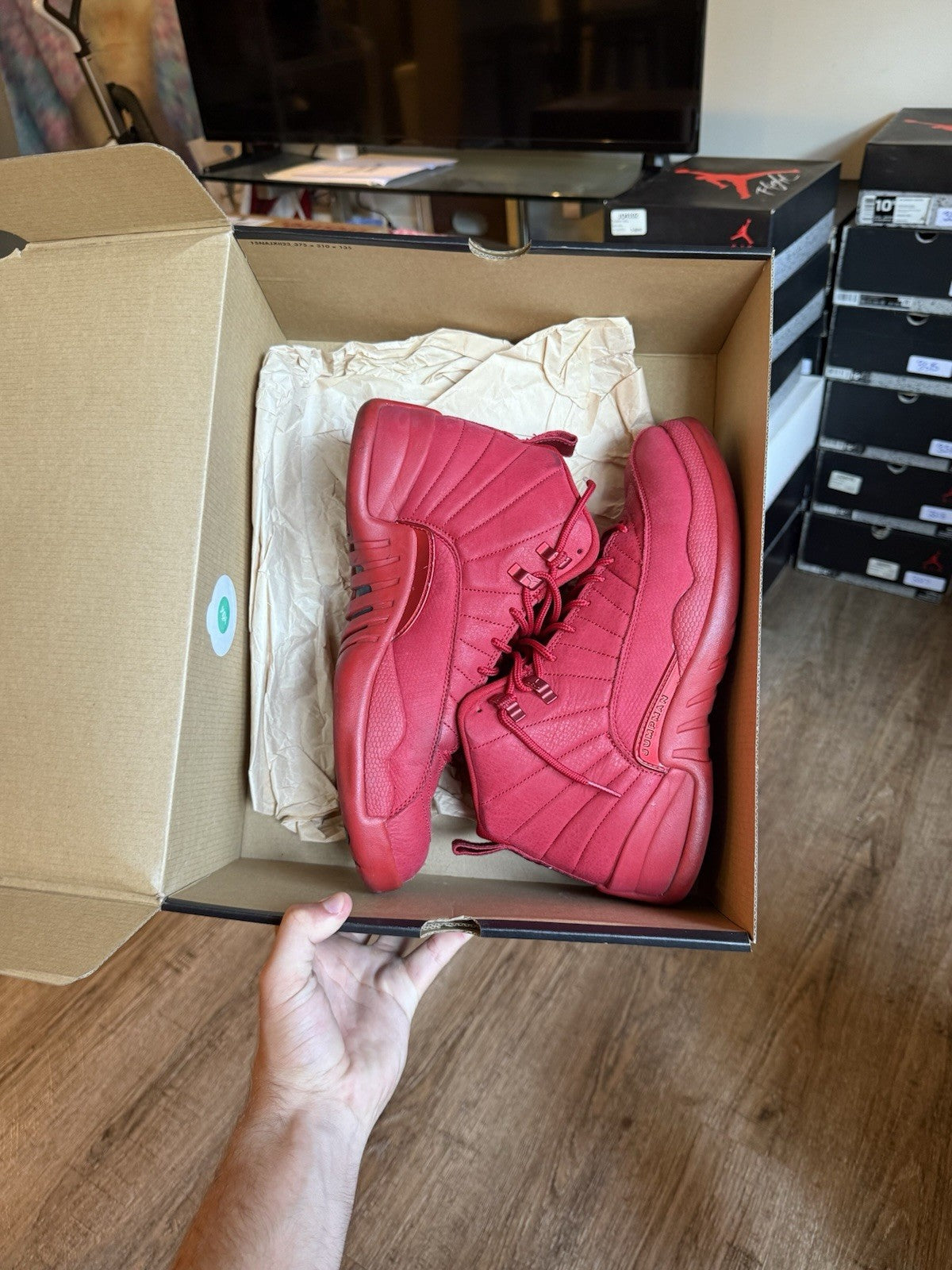 Size 10.5- Jordan 12 Retro Gym Red (2018)