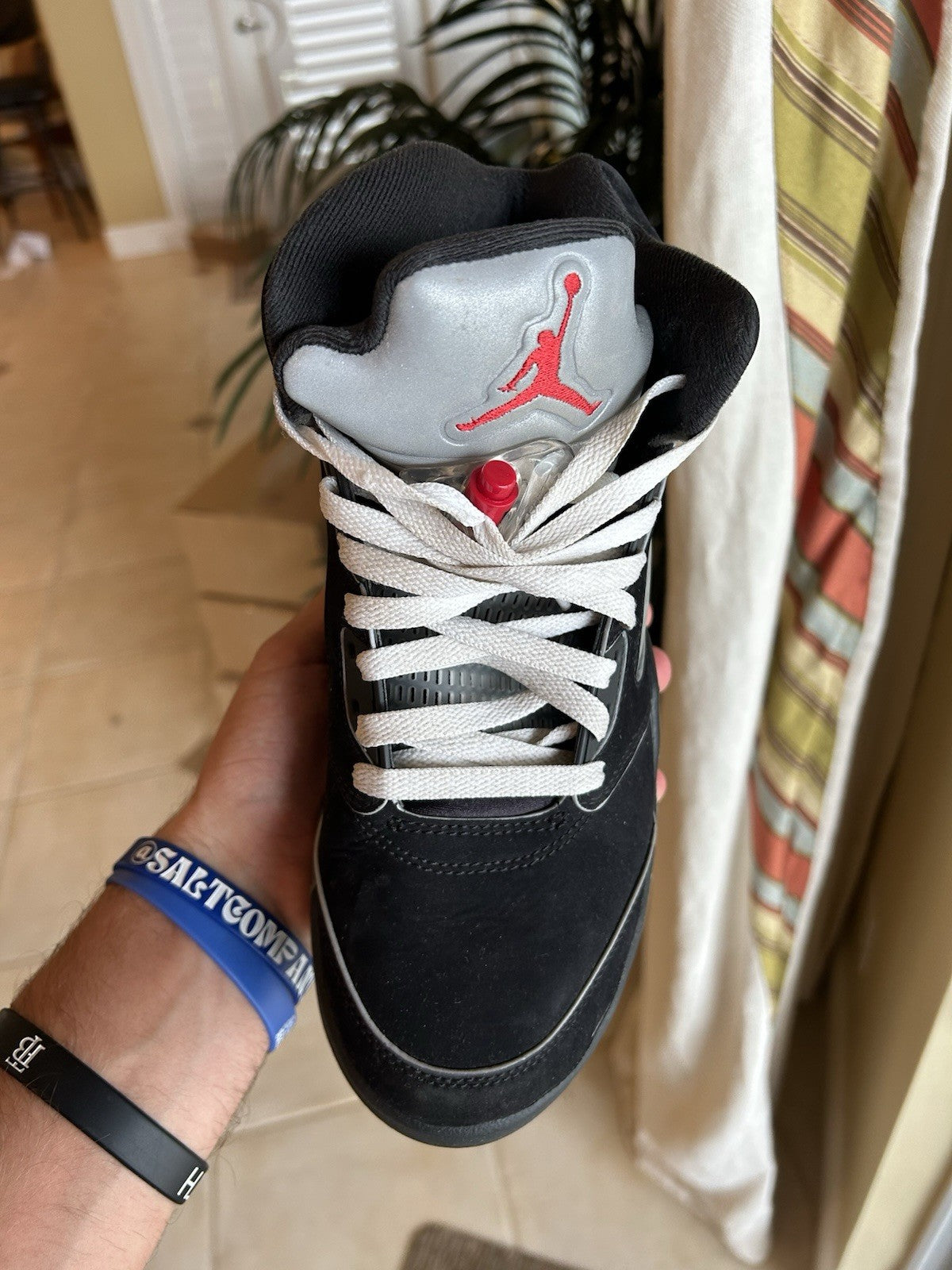 Size 8 - Air Jordan 5 Retro OG Black Metallic Reimagined