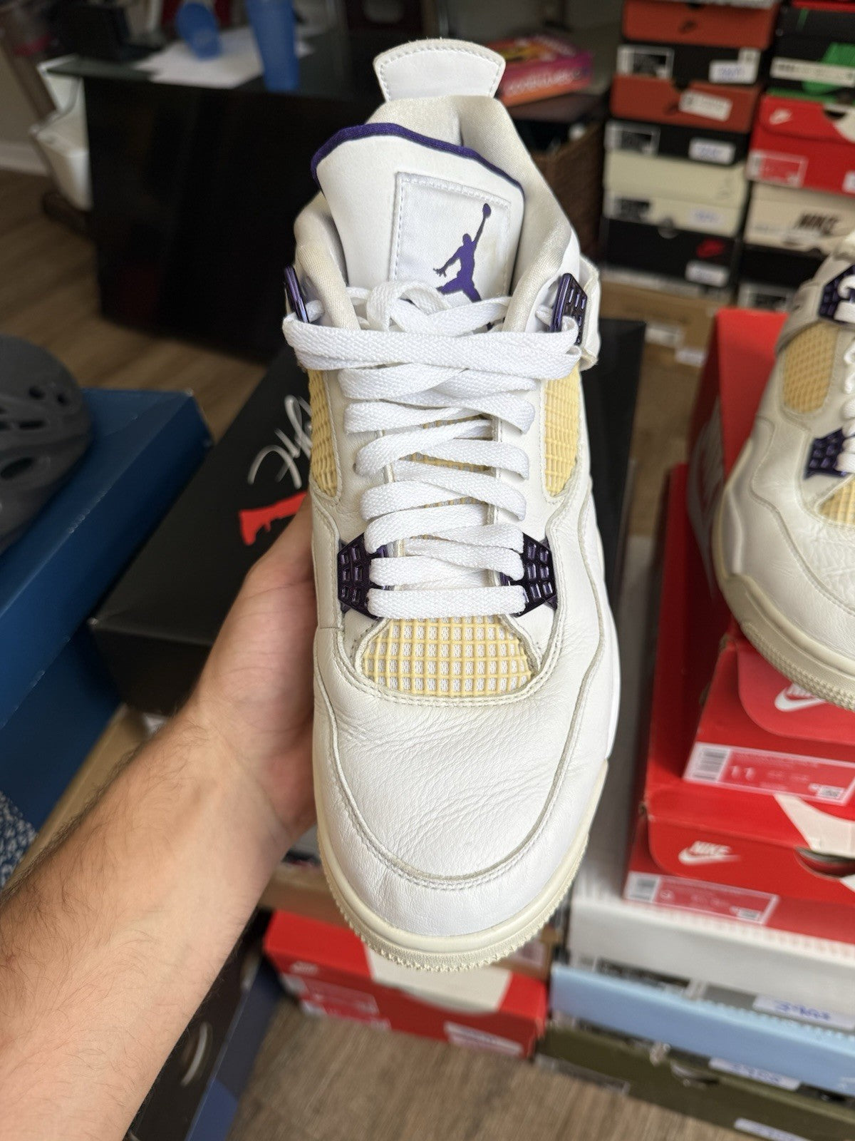 Size 10.5 - Jordan 4 Retro Mid Purple Metallic