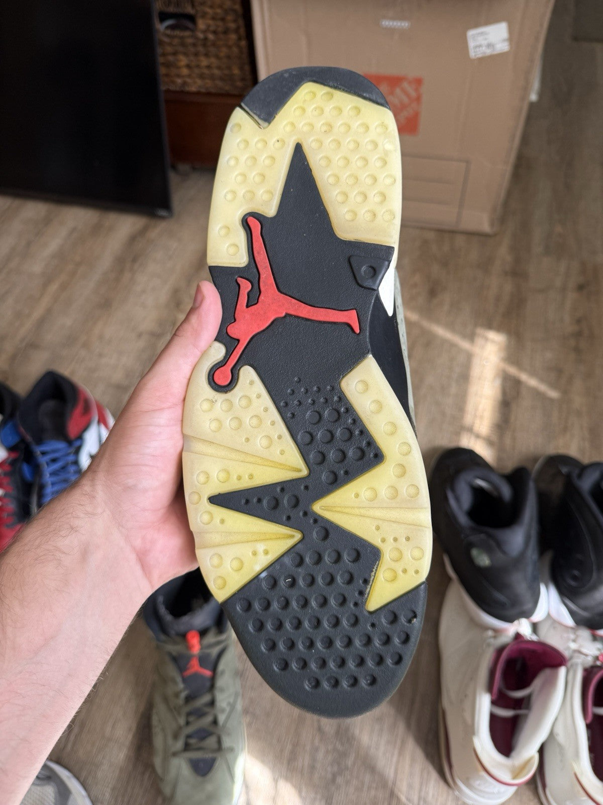Size 14 - Jordan 6 Retro x Travis Scott Mid Olive