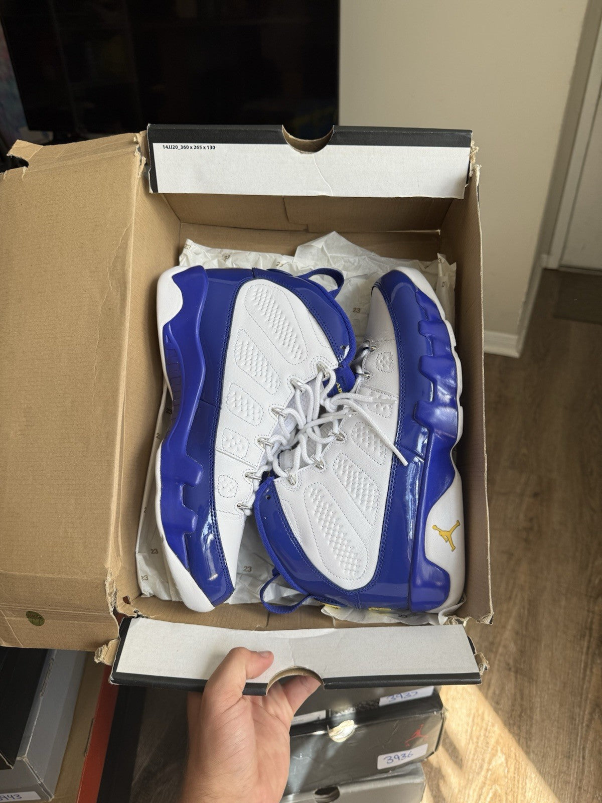 Size 10 - Jordan 9 Retro Kobe PE