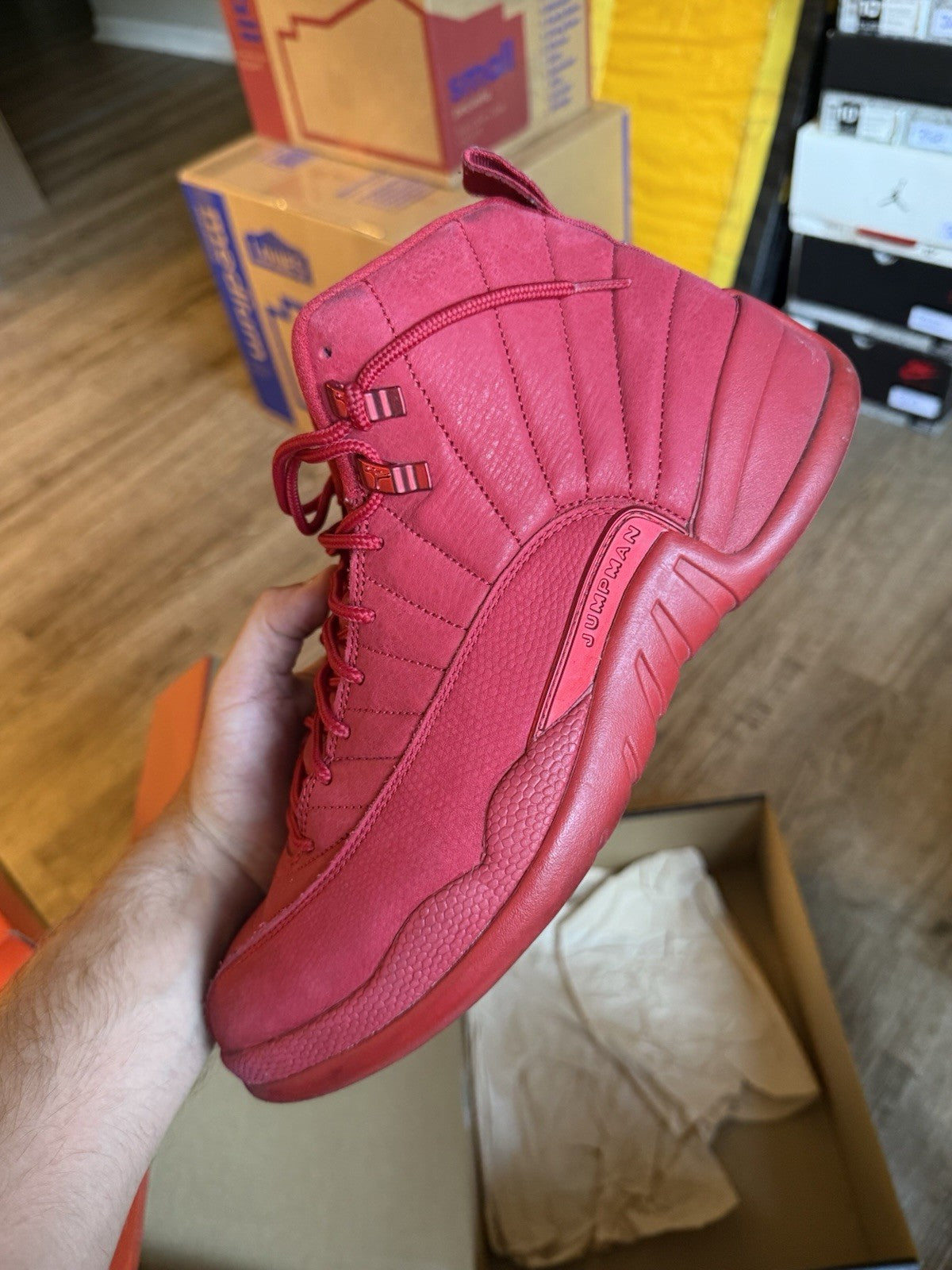 Size 10.5- Jordan 12 Retro Gym Red (2018)