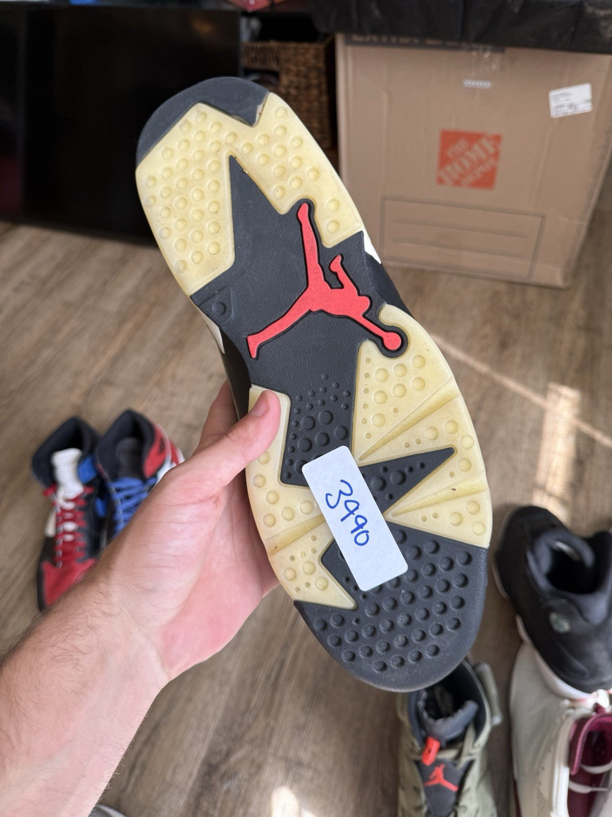 Size 14 - Jordan 6 Retro x Travis Scott Mid Olive