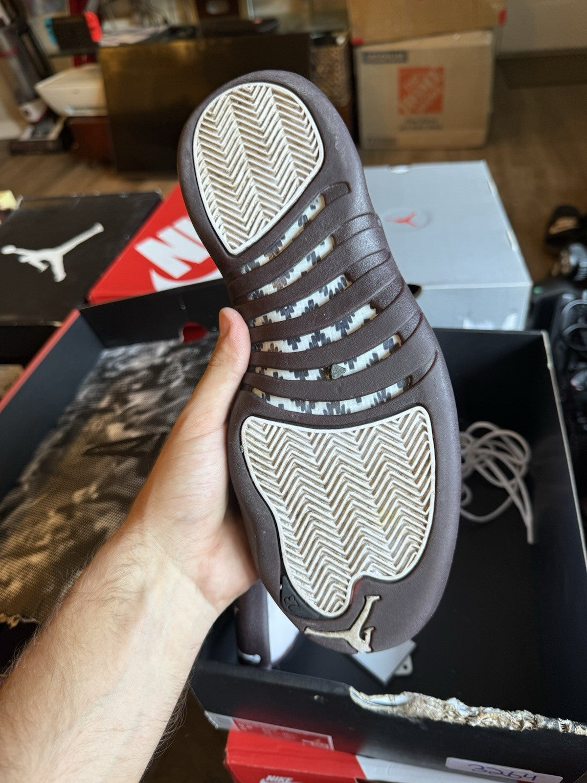 Size 8M/9.5W - Jordan 12 Retro SP x A Ma Maniere Mid White W