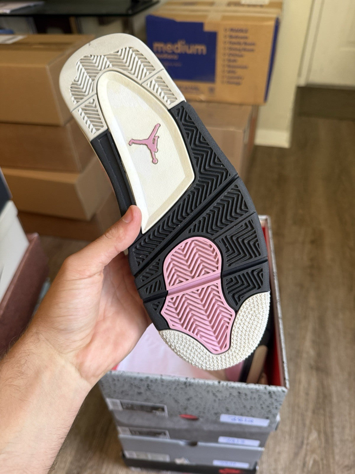 Size 9M/10.5W - Jordan 4 Retro Orchid
