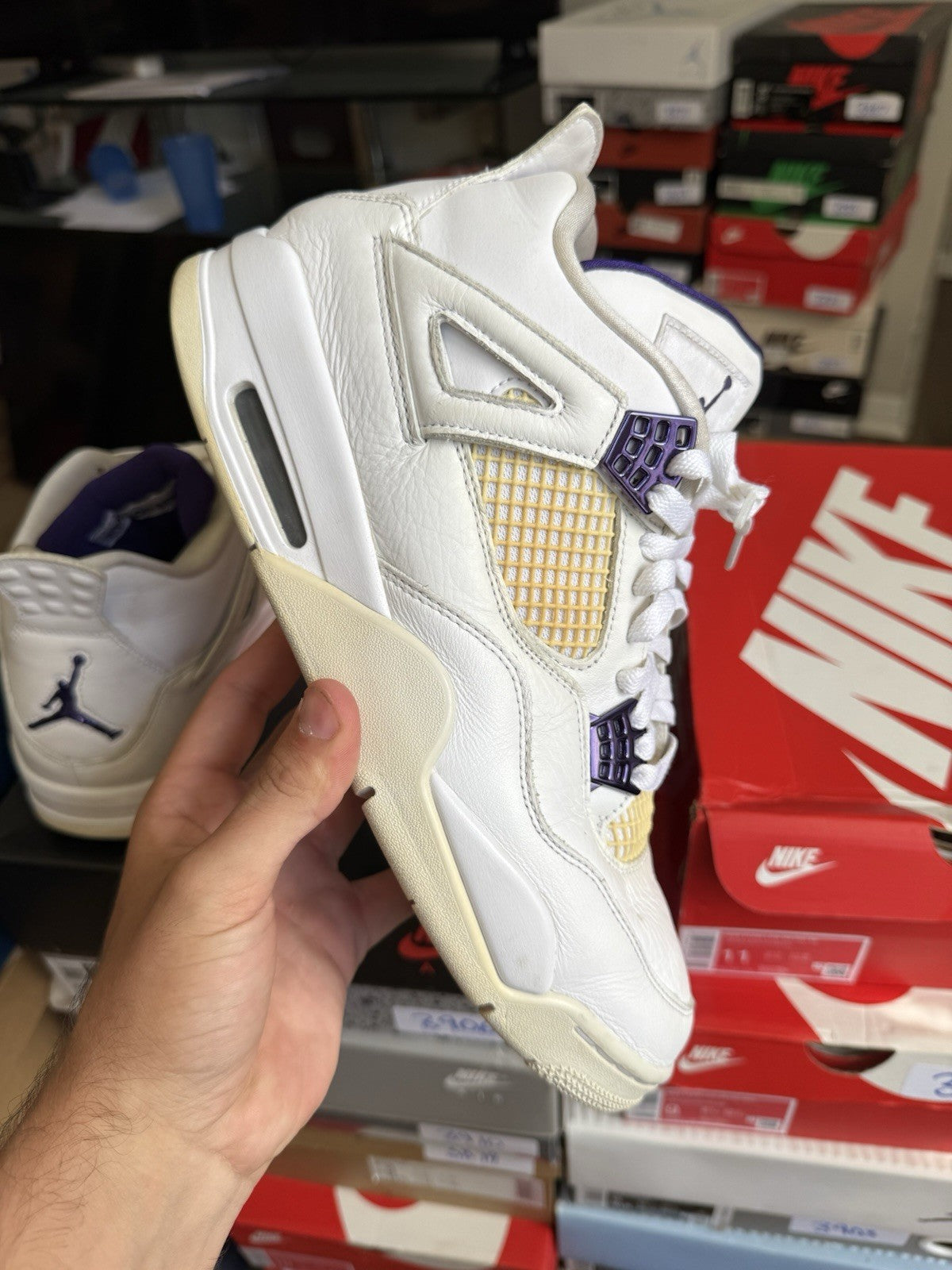 Size 10.5 - Jordan 4 Retro Mid Purple Metallic