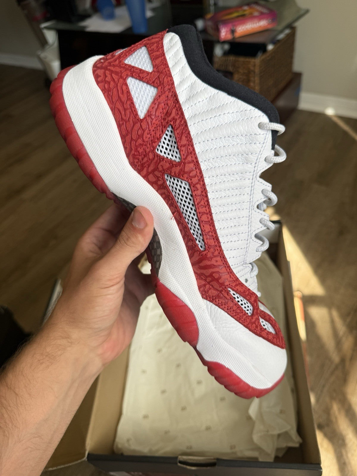 Size 10 - Jordan 11 Retro Low IE Gym Red