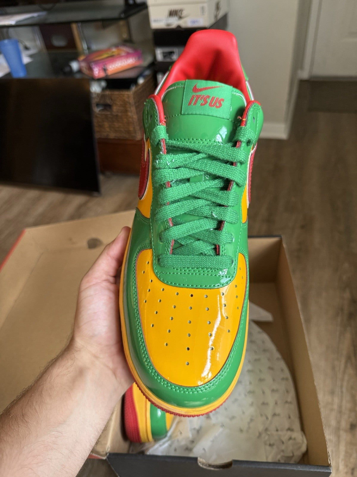 Size 12 - Nike Lil Yachty x Air Force 1 Low Concrete Boys Lucky Green