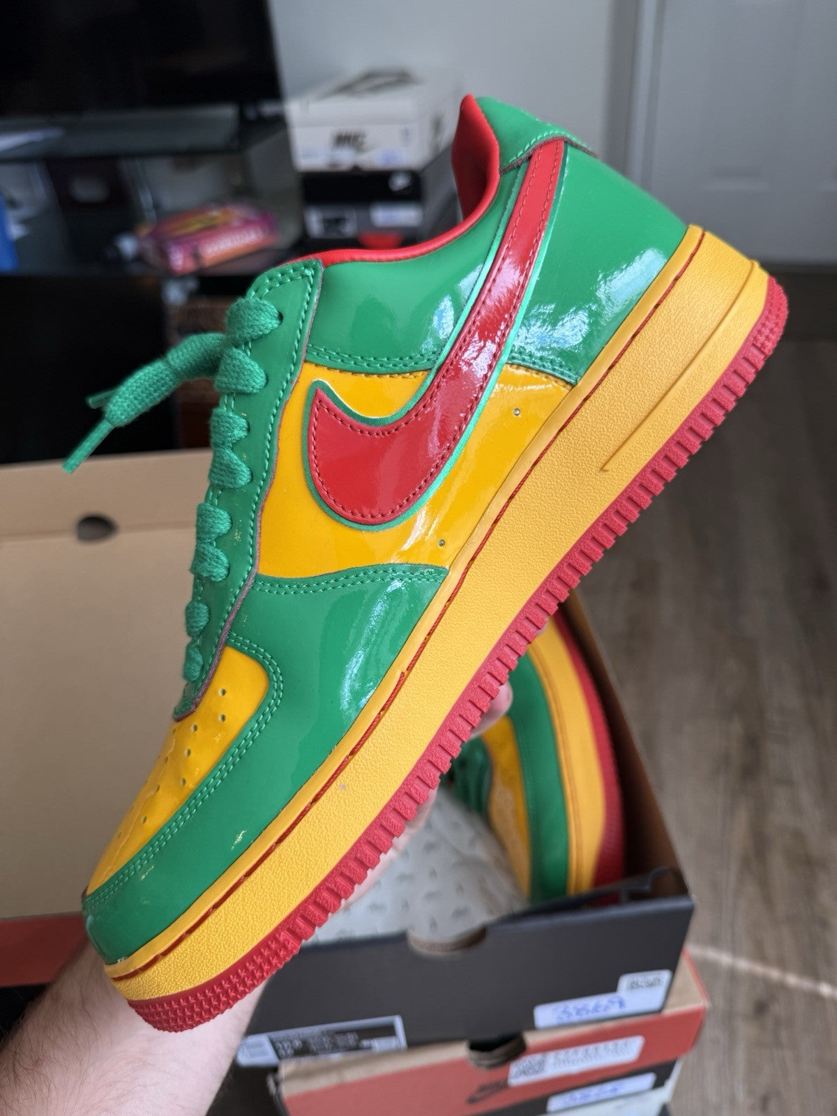 Size 10.5 - Nike Air Force 1 Low Lil Yachty Lucky Green Concrete Boys