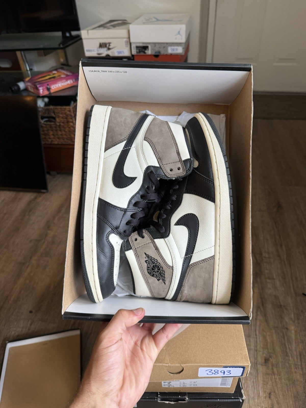 Size 10 - Jordan 1 Retro OG High Dark Mocha