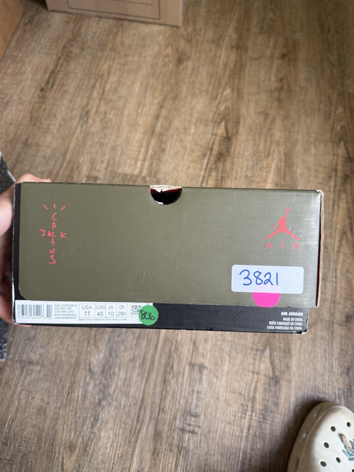 Size 11 - Jordan 6 Retro x Travis Scott Olive