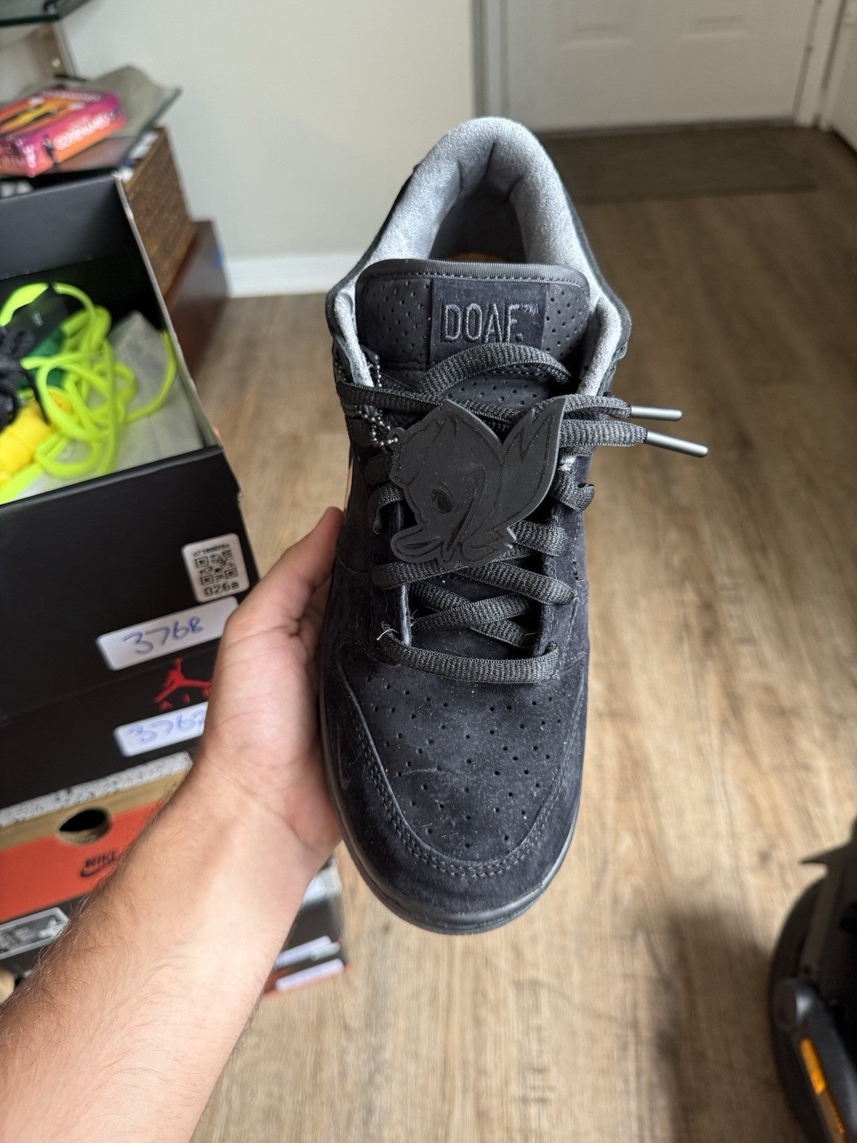 Size 10 - Nike Dunk Low Oregon Ducks of A Feather Black