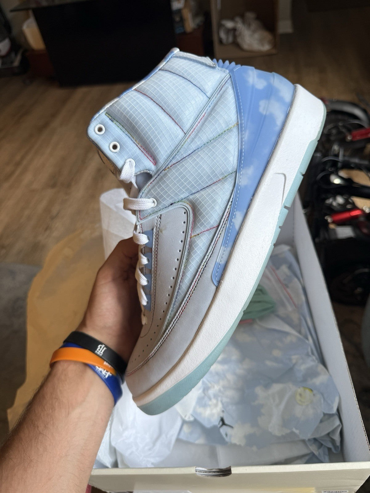 Size 11.5 - Jordan 2 Retro x J. Balvin Blue 2022 Super Clean!!