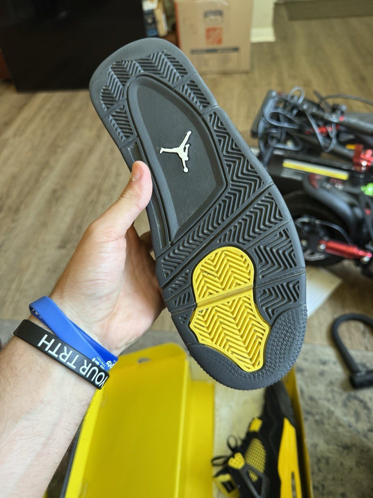 Size 9 - Air Jordan 4 Retro Yellow Thunder