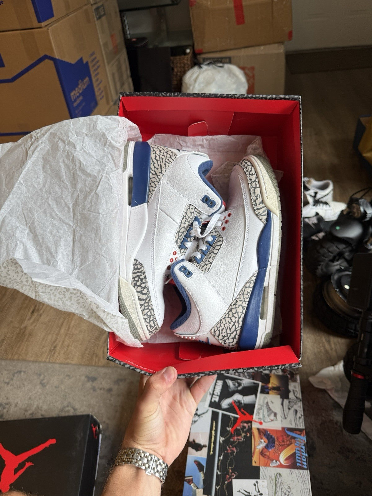 Size 8 - Jordan 3 Retro True Blue (2016)
