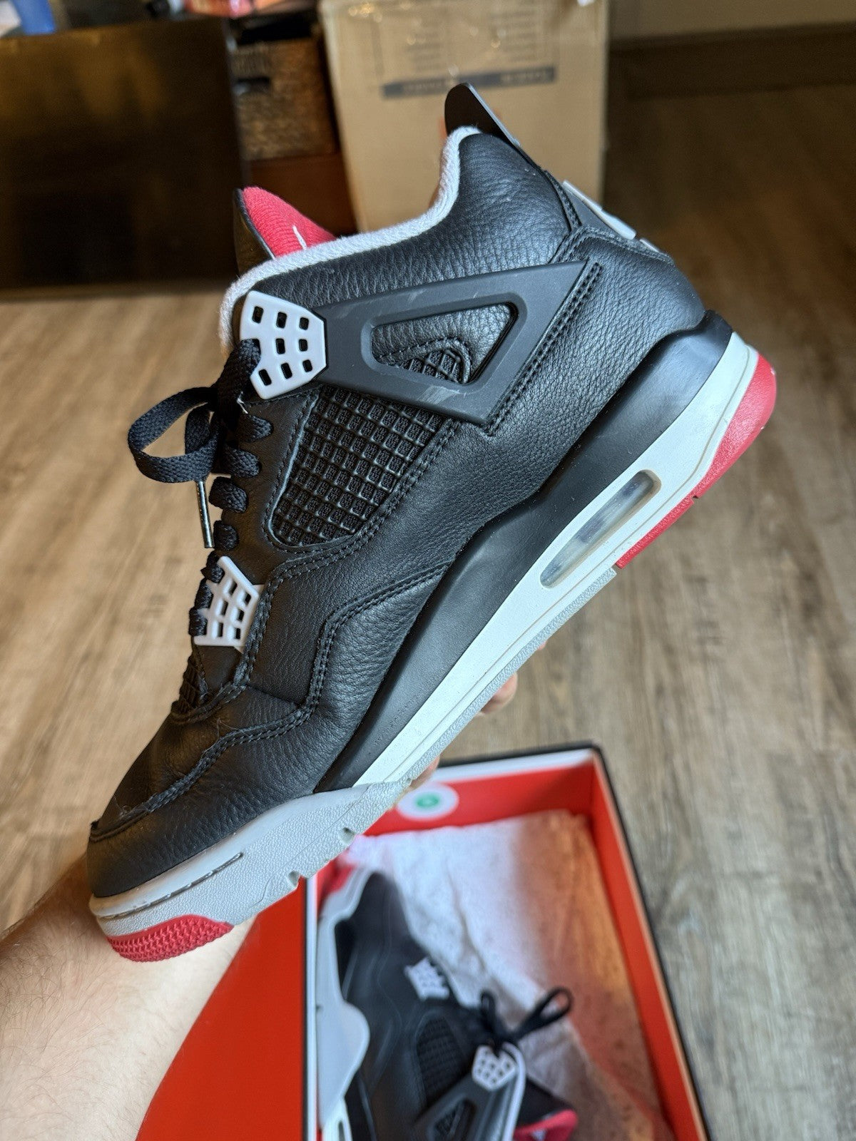 Size 9 - Jordan 4 Retro Bred Reimagined