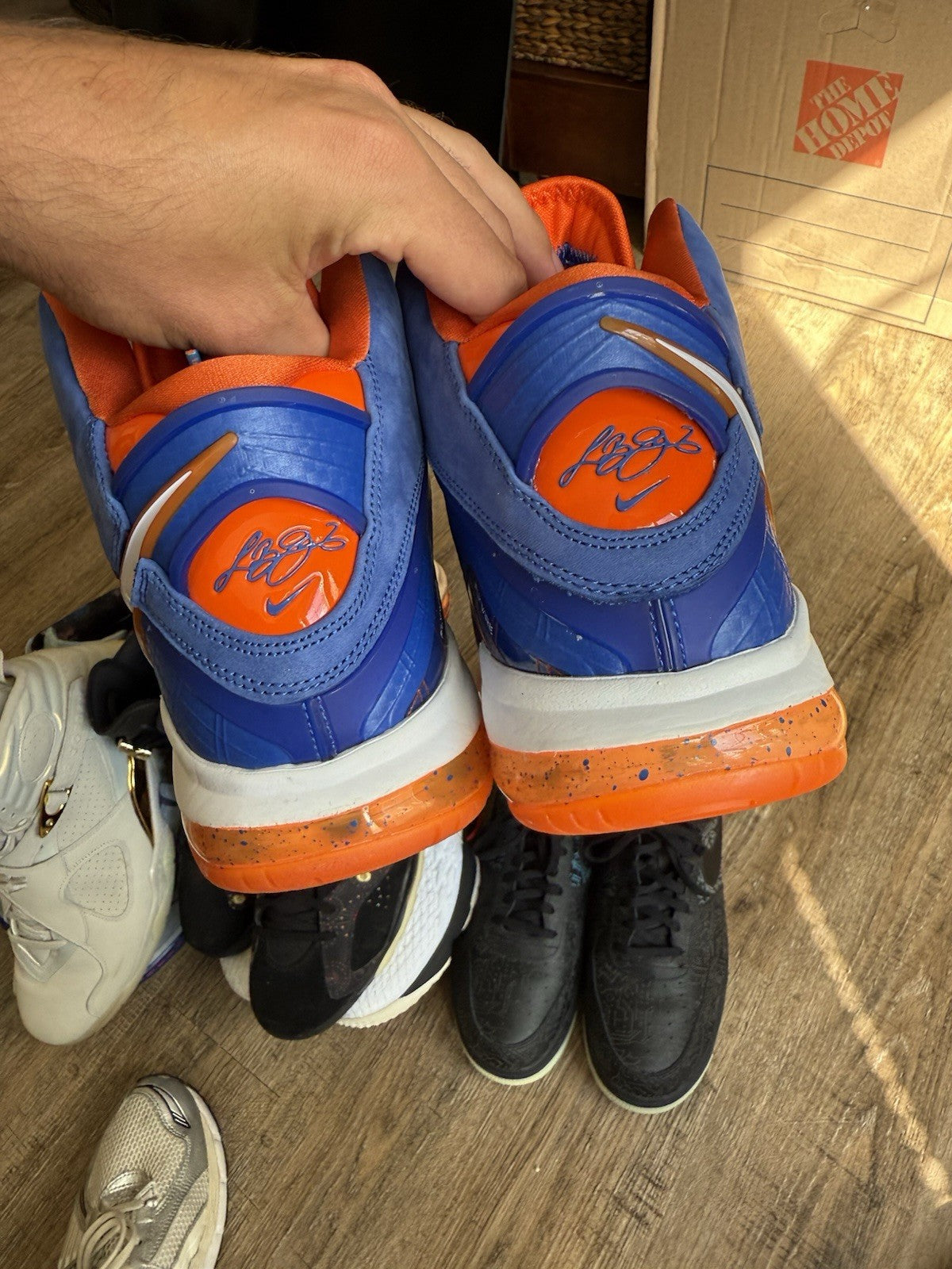 Size 14 - Lebrons 8 Hardwood Classics  (New No Box)