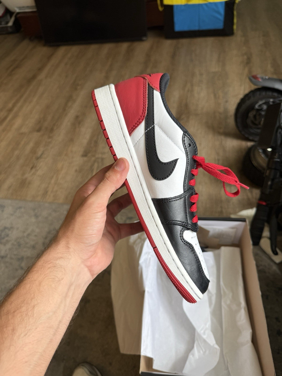 Size 8 - Air Jordan 1 Retro OG Low Black Toe