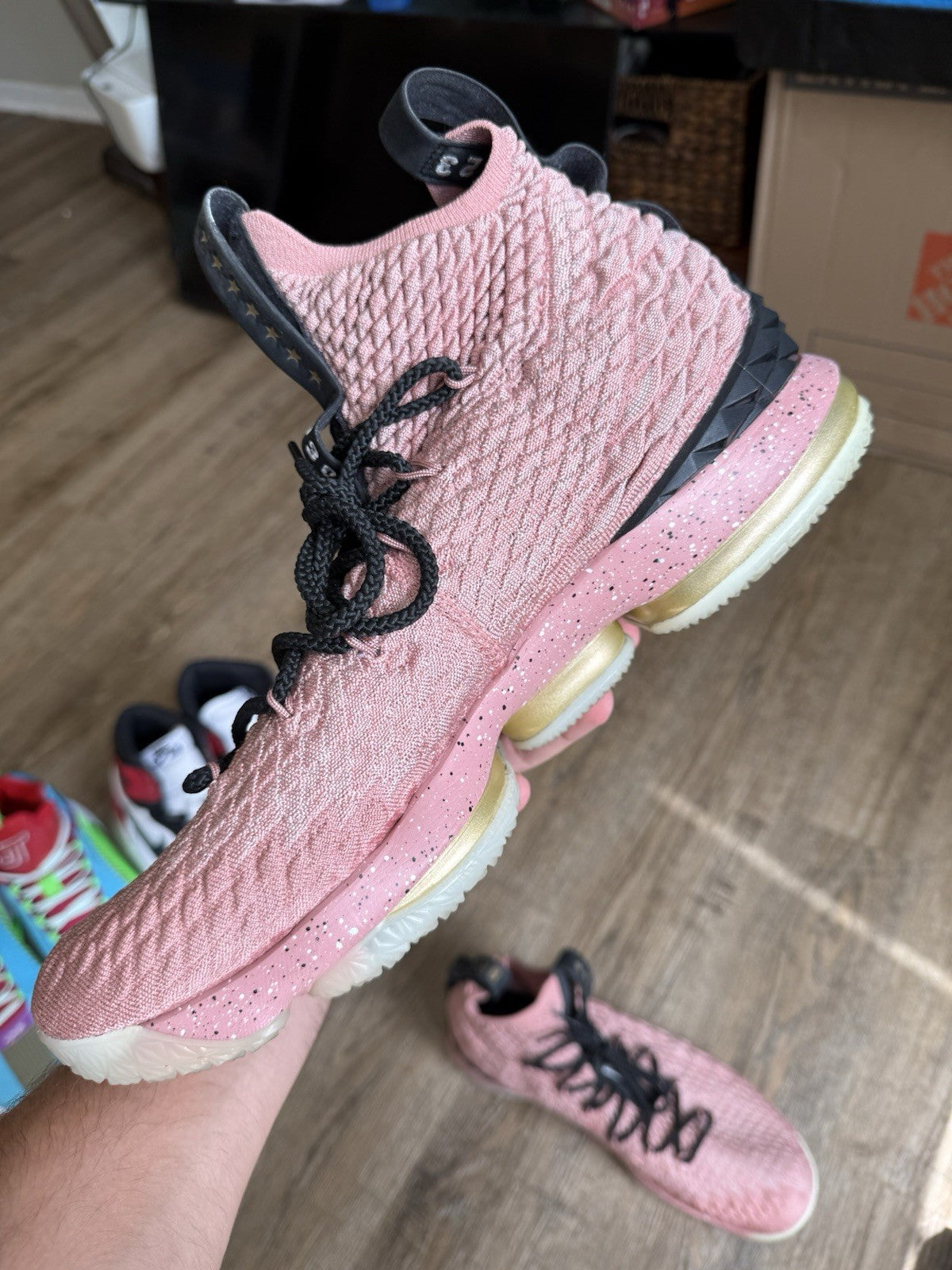 Size 14 - Nike LeBron 15 Rust Pink