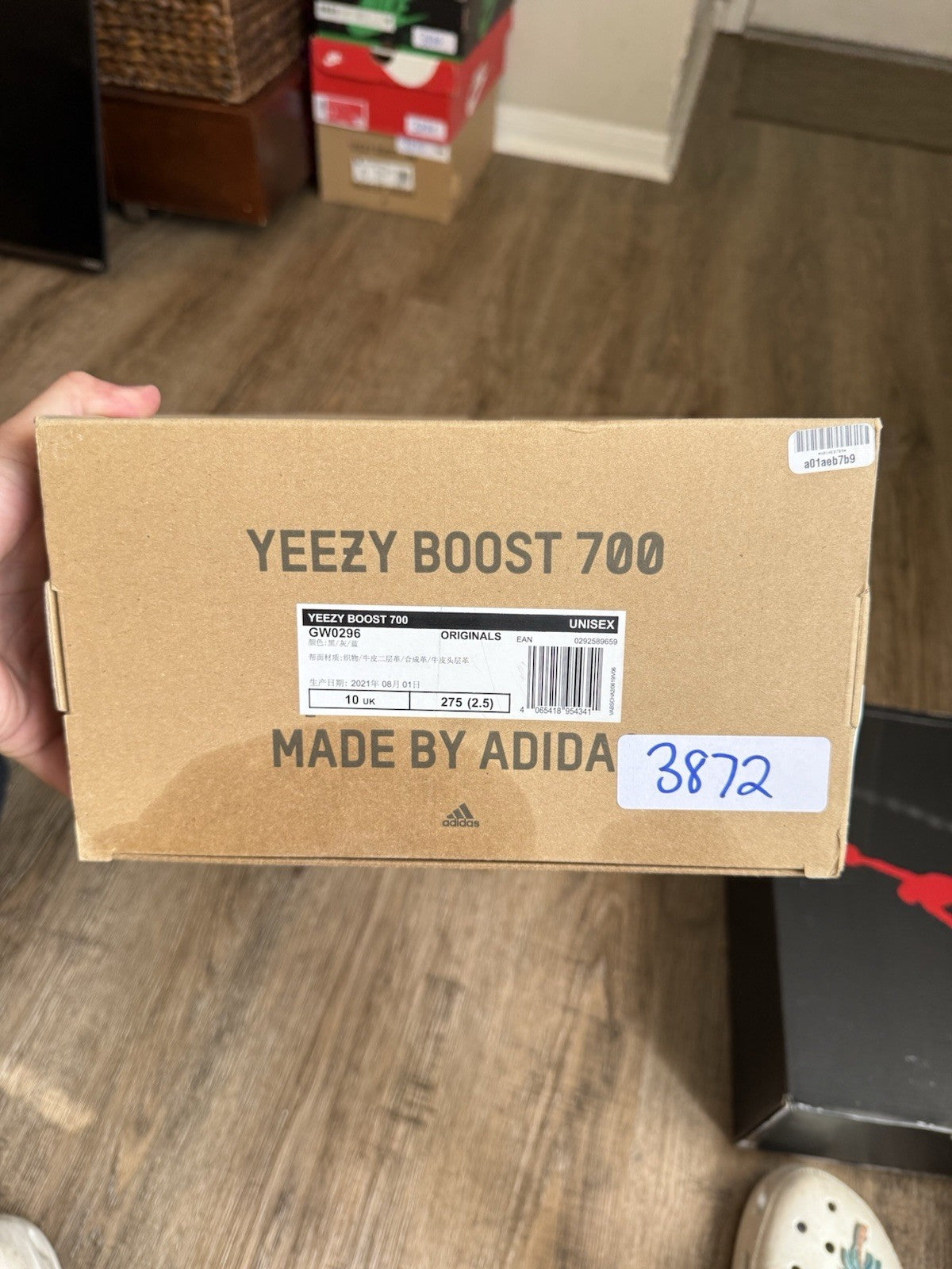 Size 10.5 - adidas Yeezy Boost 700 Wash Orange