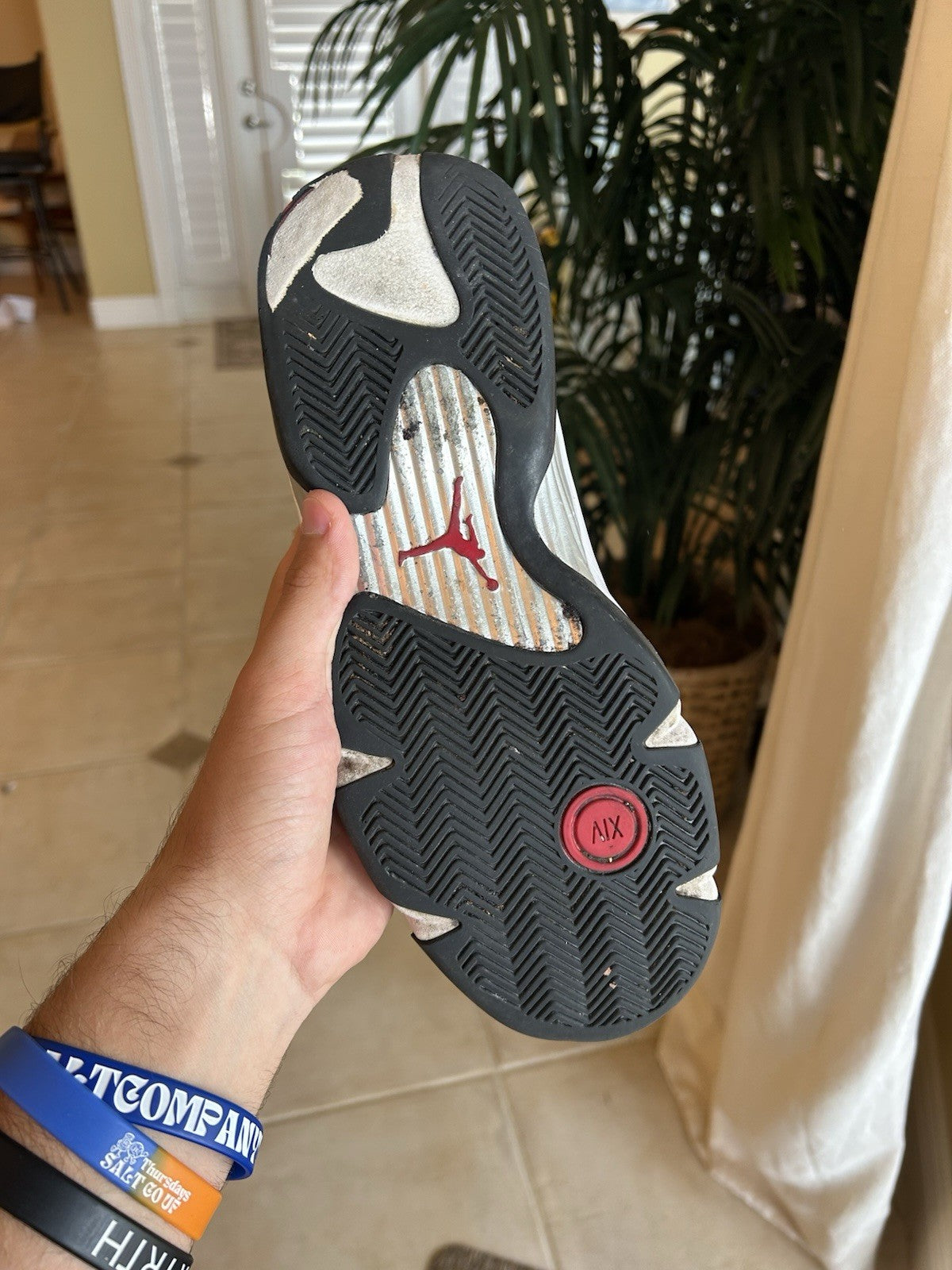 Air Jordan 14 Black Toe 2024 Size 9 487471-160