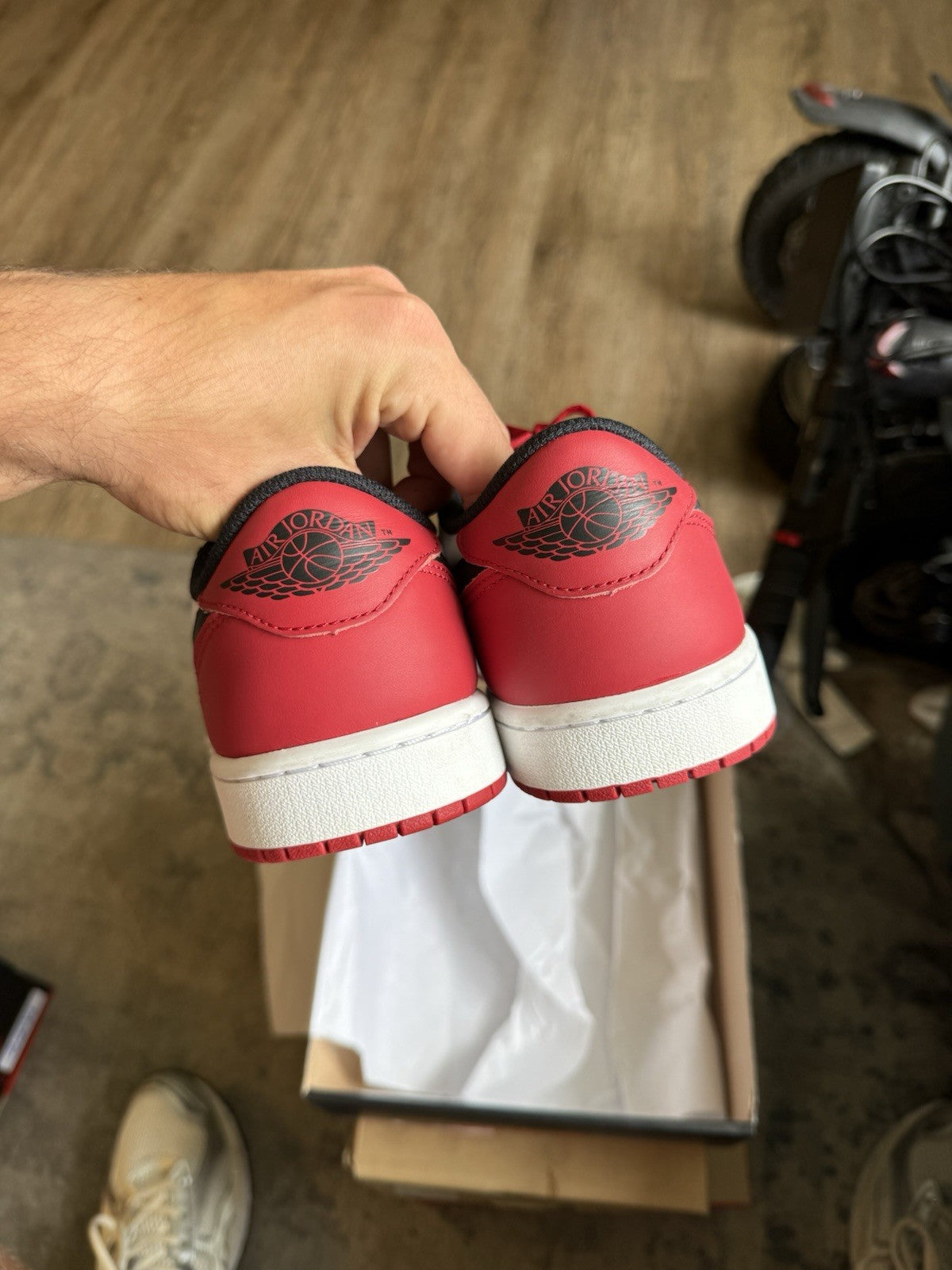 Size 8 - Air Jordan 1 Retro OG Low Black Toe
