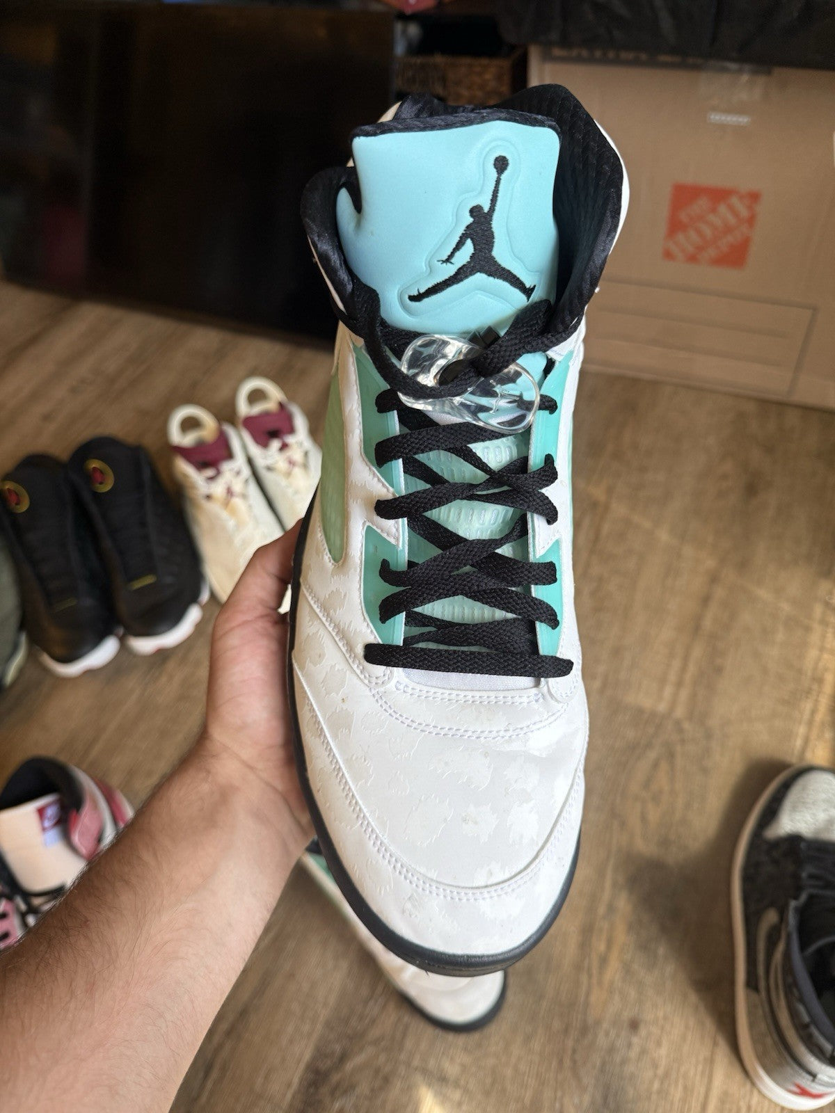 Size 14 - Jordan 5 Retro Island Green (2019)