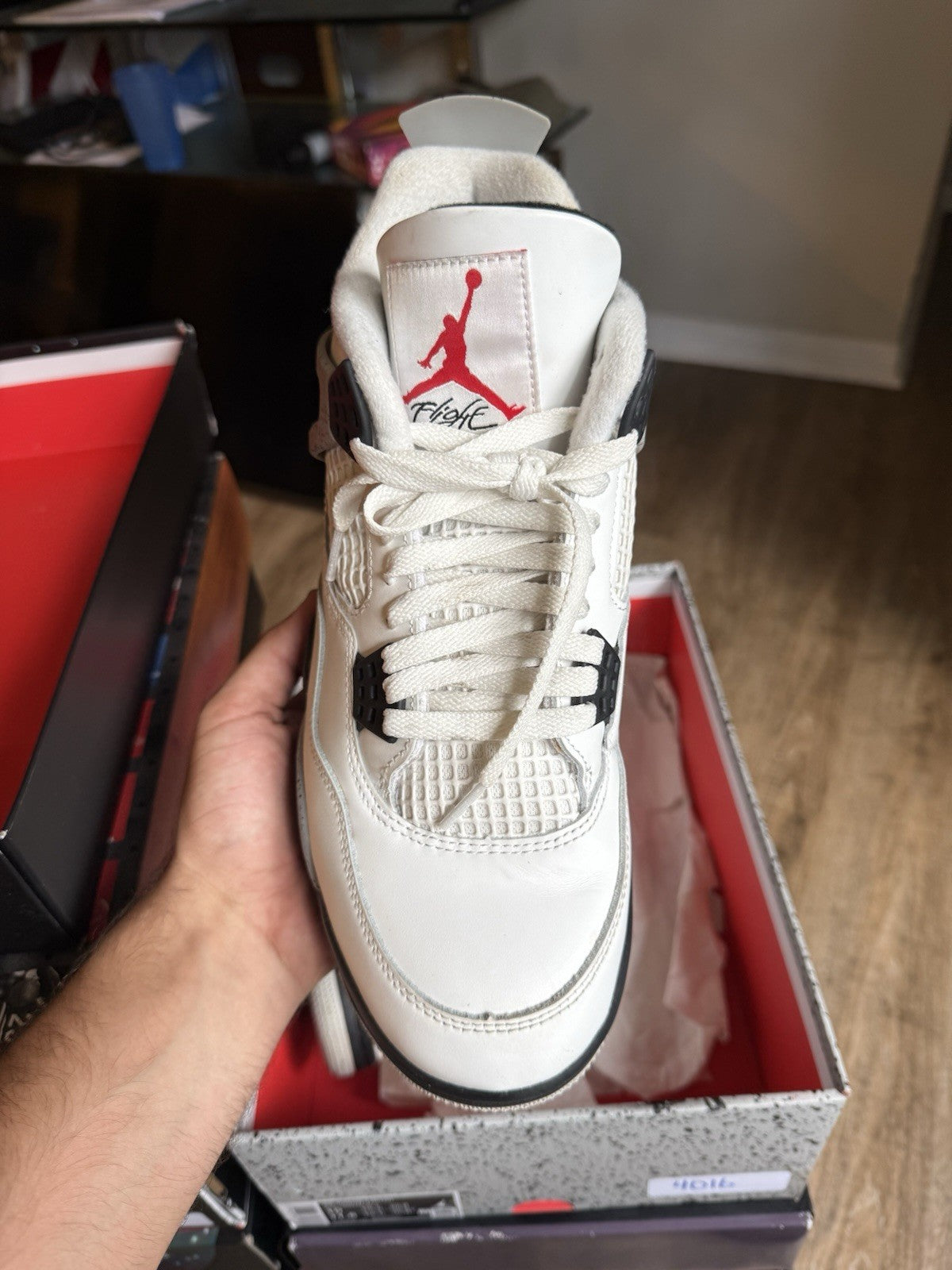 Size 10 - Jordan 4 Retro OG White Cement (2025)