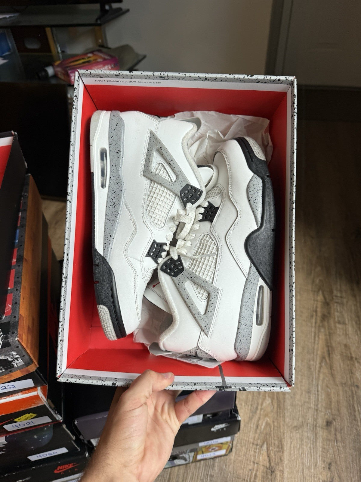 Size 10 - Jordan 4 Retro OG White Cement (2025)
