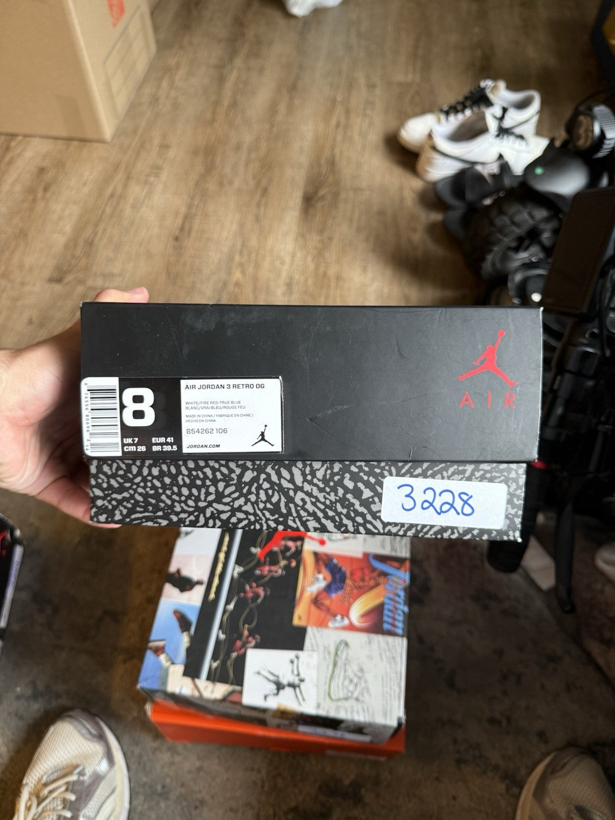 Size 8 - Jordan 3 Retro True Blue (2016)