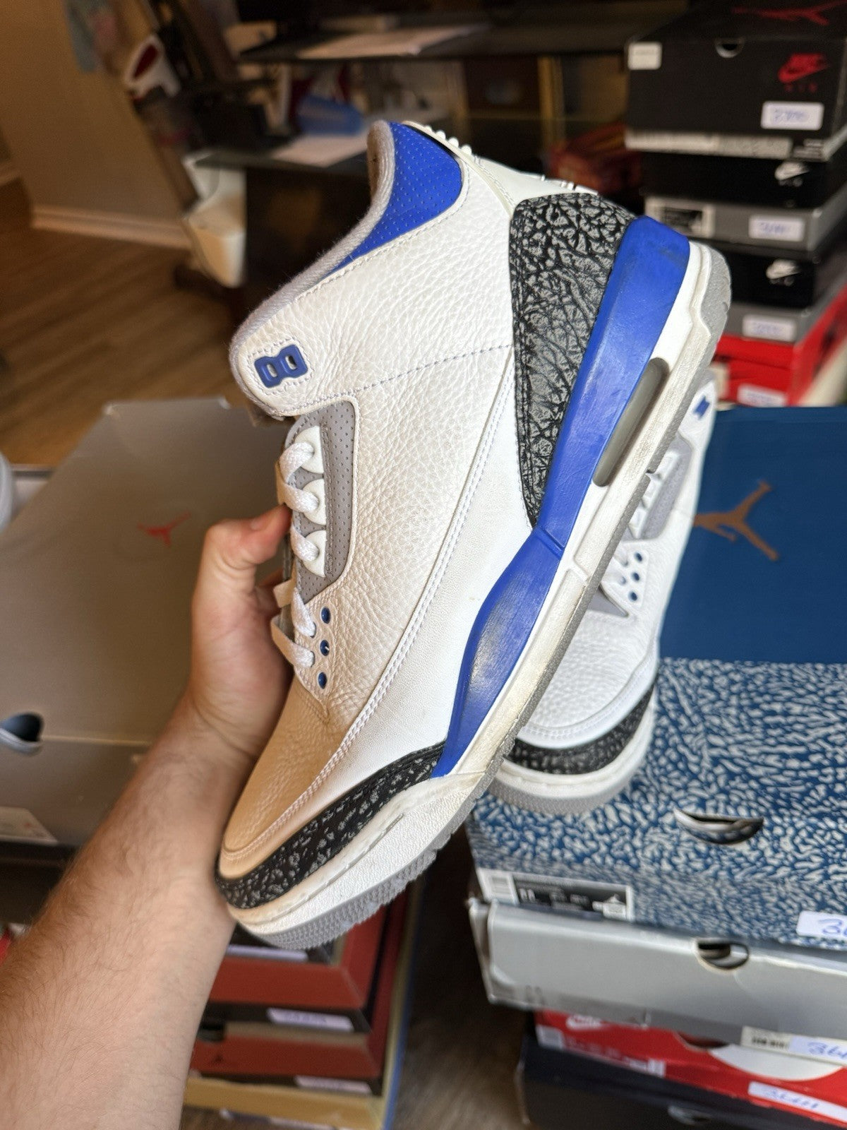 Size 11 - Jordan 3 Retro Racer Blue