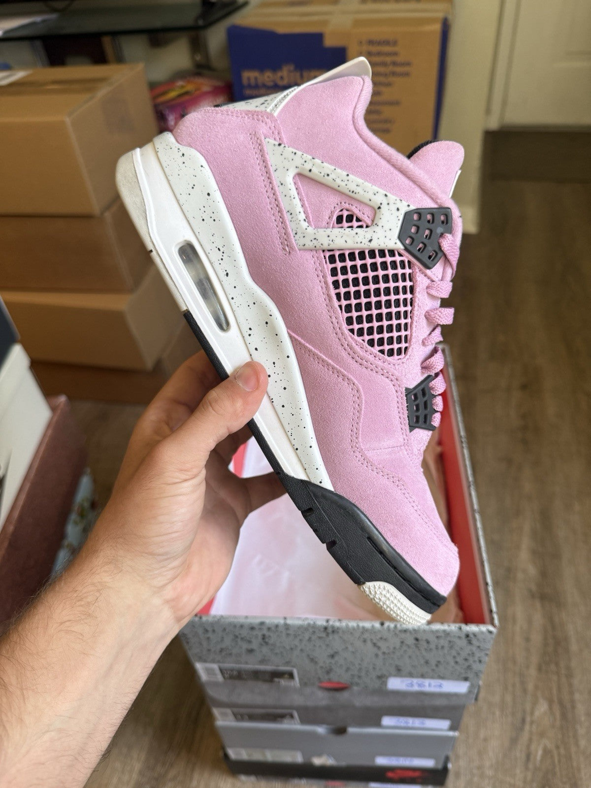 Size 9M/10.5W - Jordan 4 Retro Orchid