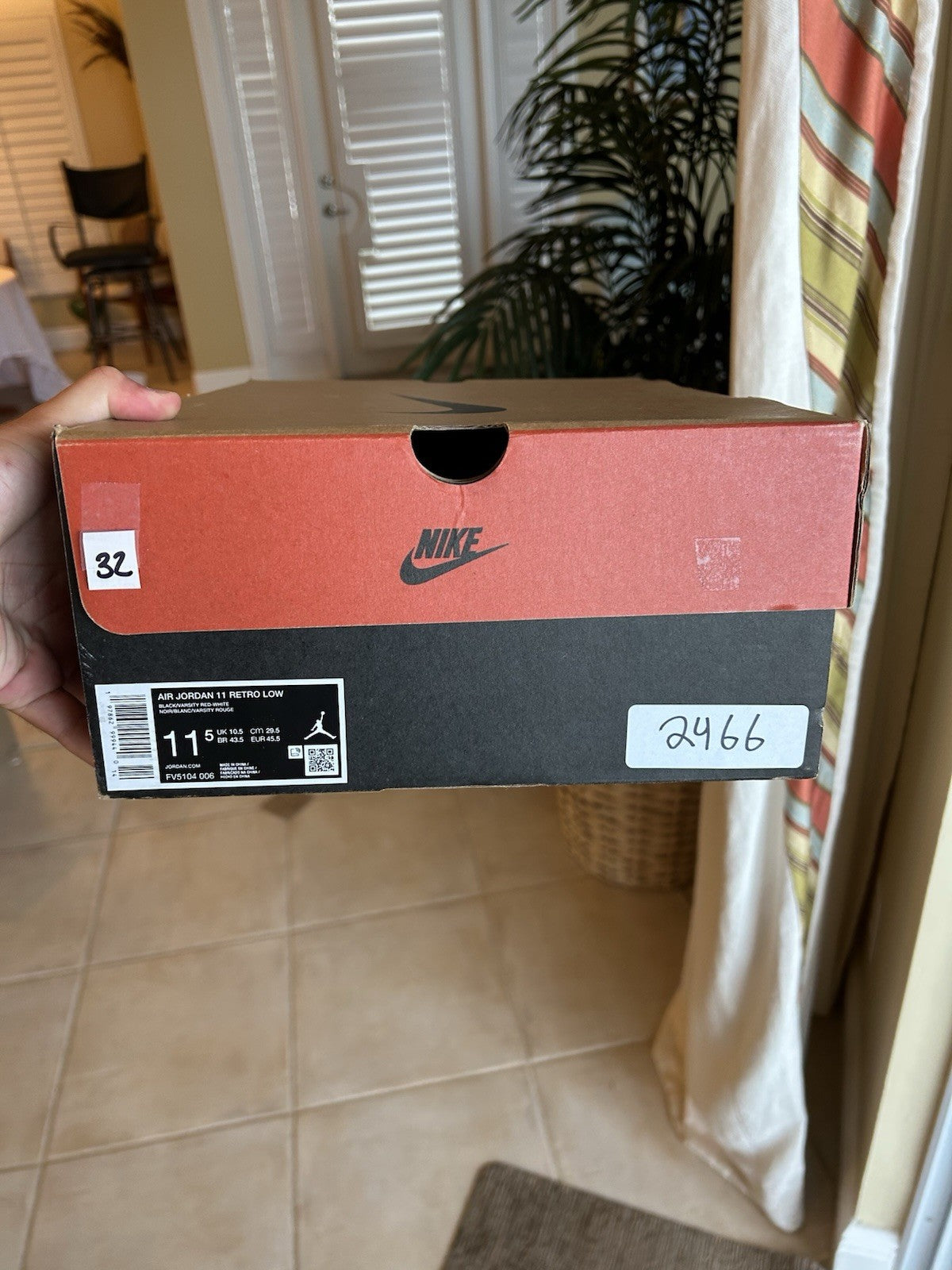 Size 11.5 - Jordan 11 Low Retro Bred (2025)