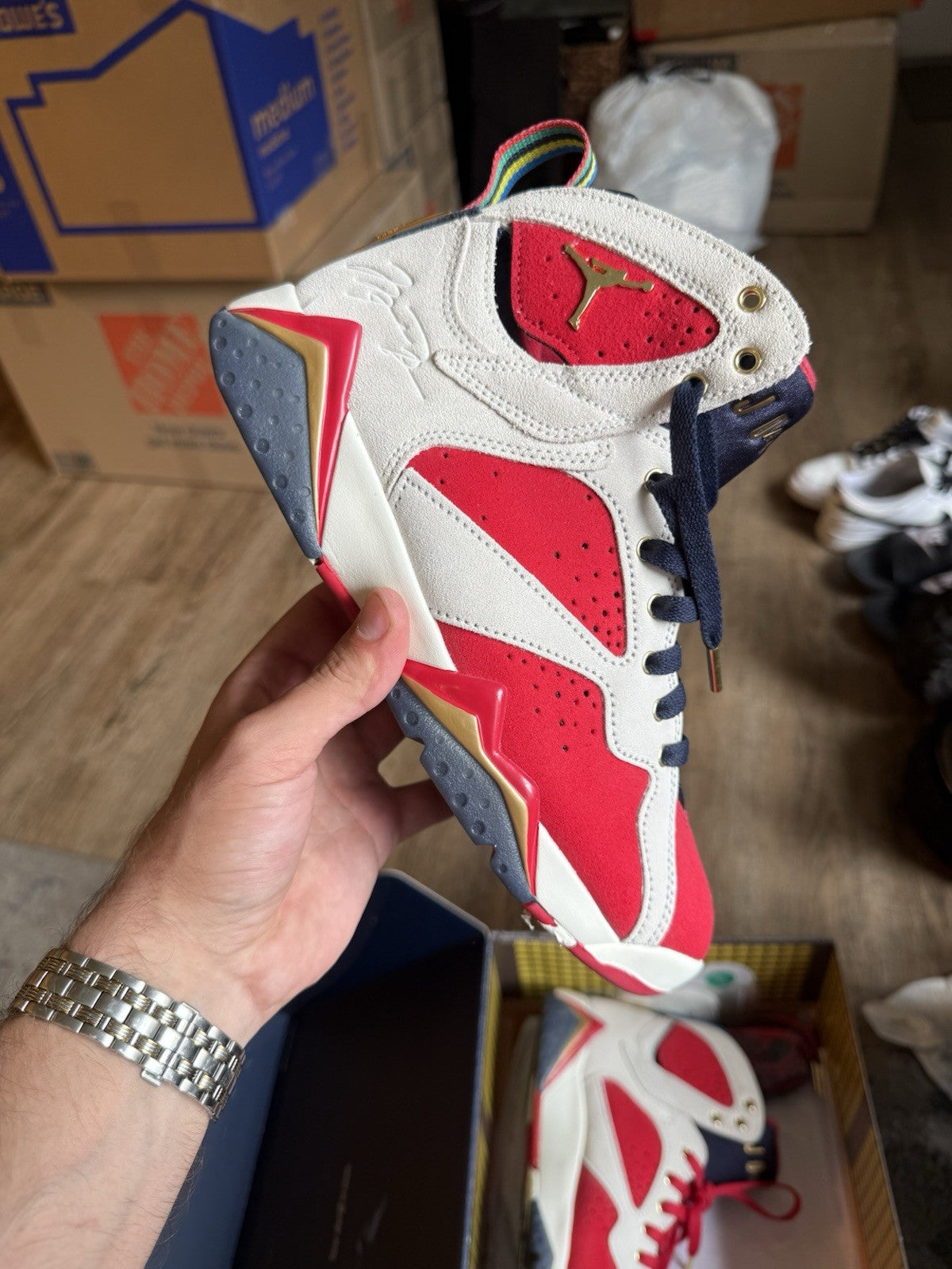 Size 7.5 - Jordan 7 Retro x Trophy Room 'Sheriff In Town'