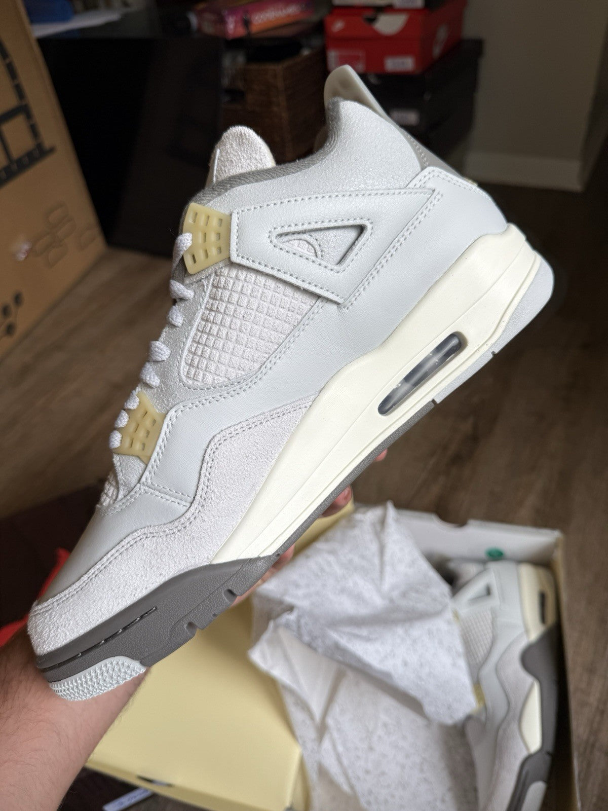 Size 11 - Jordan 4 Retro Craft Phonton Dust (New with Box Damage)