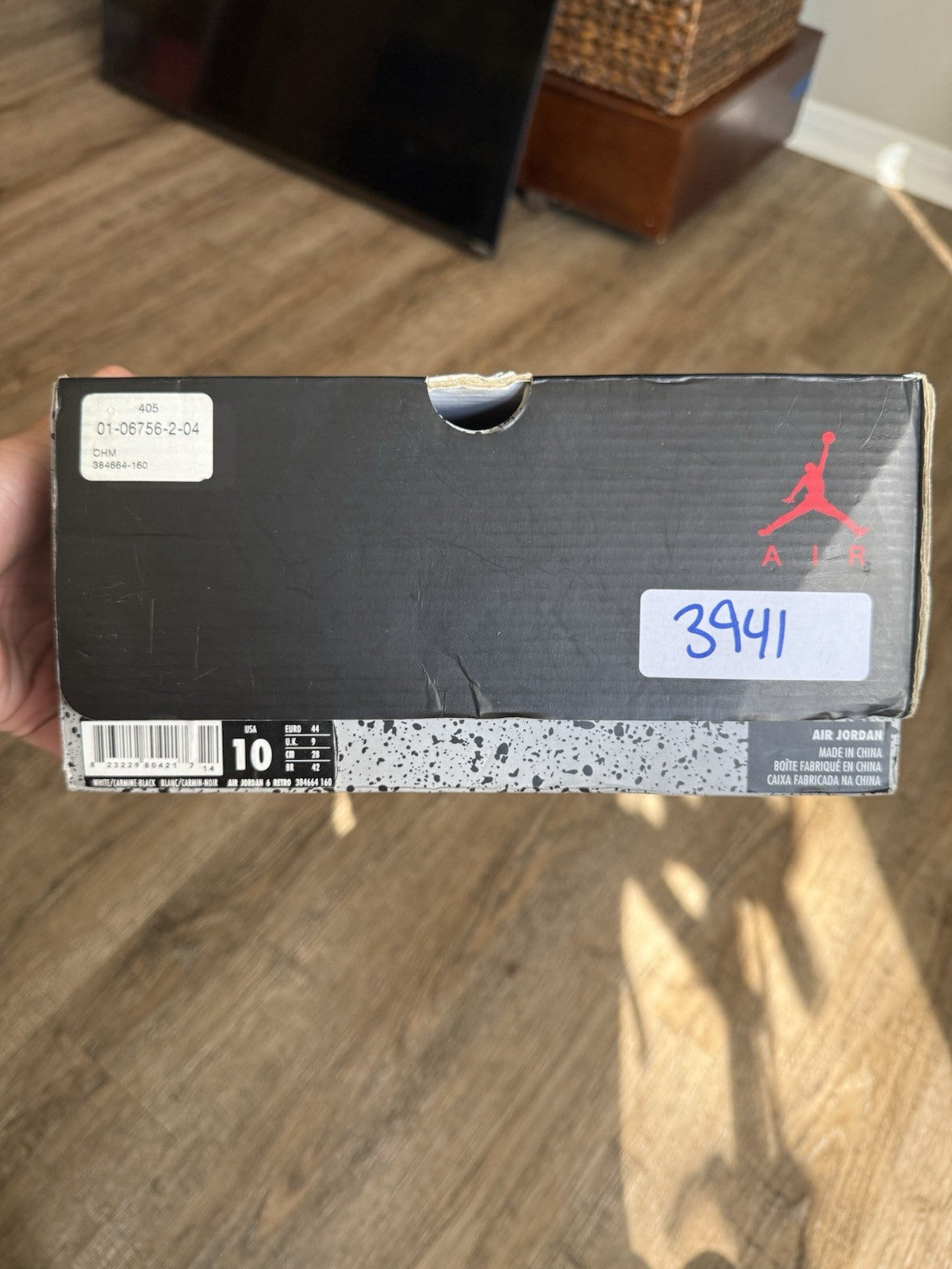 Size 10 - Jordan 6 Retro Carmine (2014)