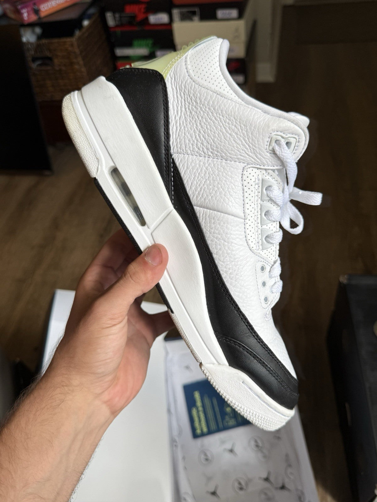 Size 10.5 - Jordan 3 Retro SP x Fragment Design Mid White