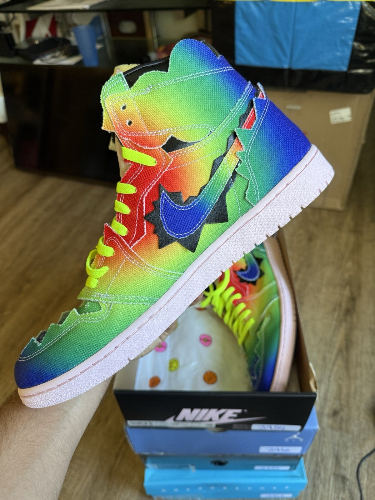 Size 14 - Jordan 1 Retro High J Balvin (worn once)