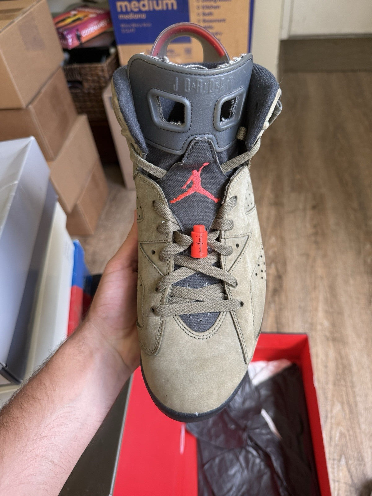 Size 11 - Jordan 6 Retro x Travis Scott Olive