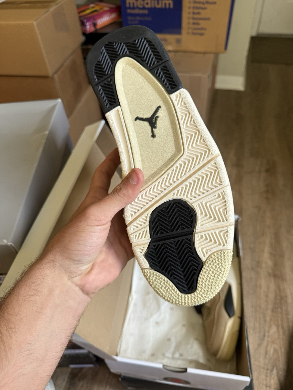 Size 9M/10.5W - Jordan 4 Retro Fossil (Brand New)