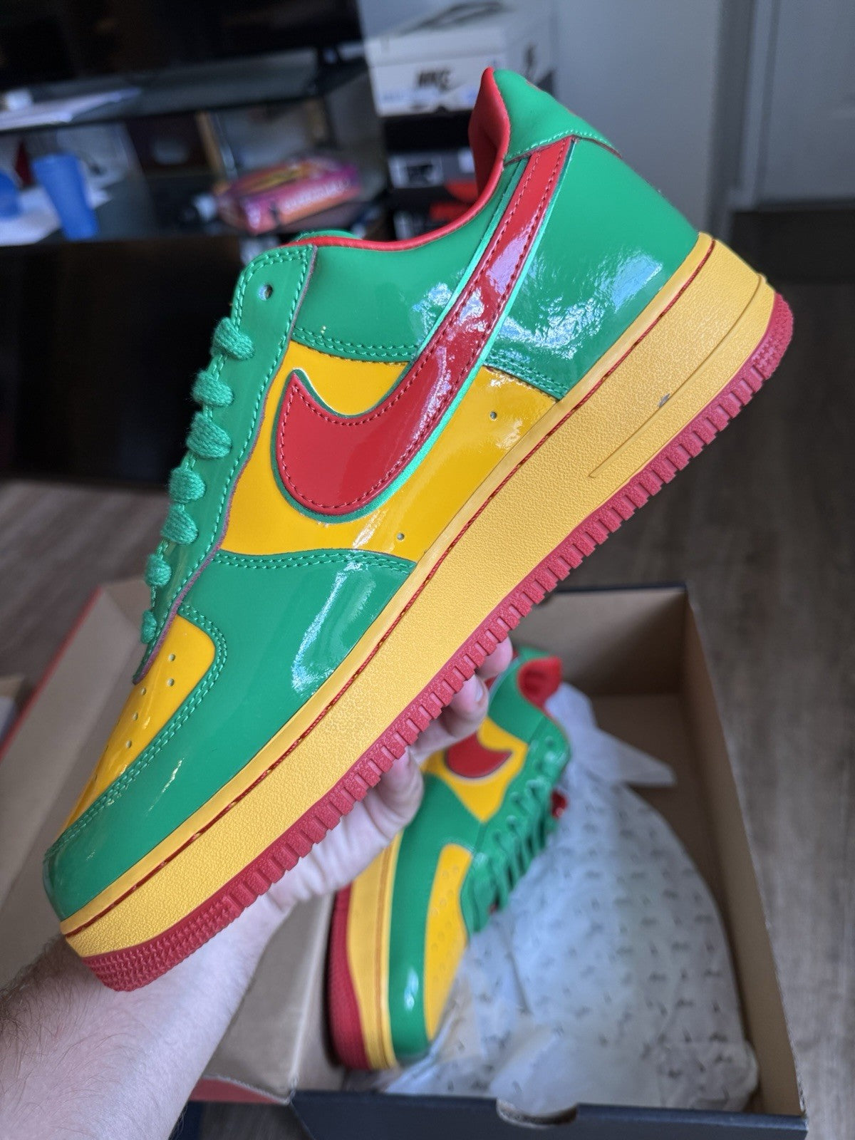 Size 12 - Nike Lil Yachty x Air Force 1 Low Concrete Boys Lucky Green