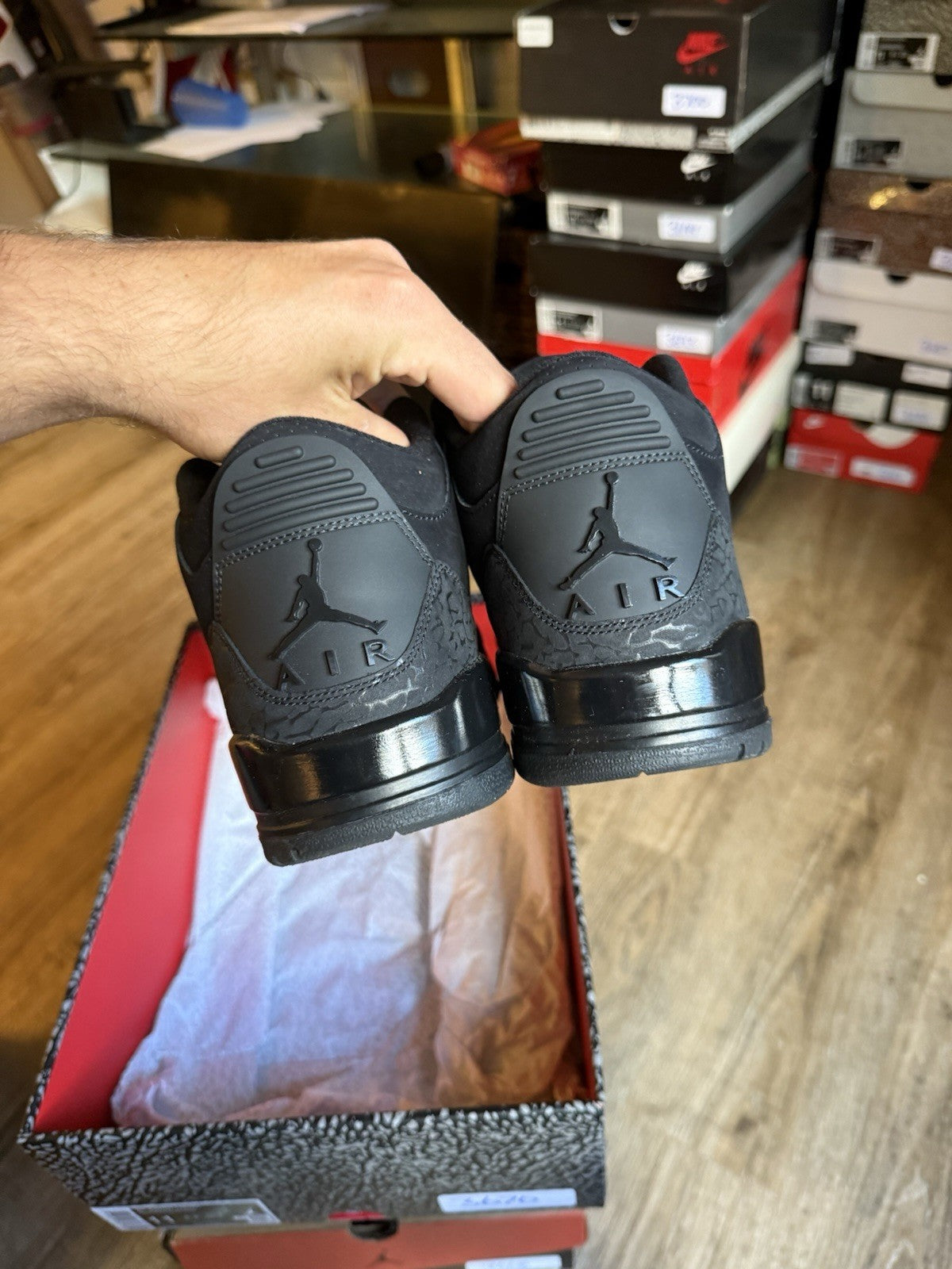 Size 11 -Jordan 3 Retro Black Cat (2025)