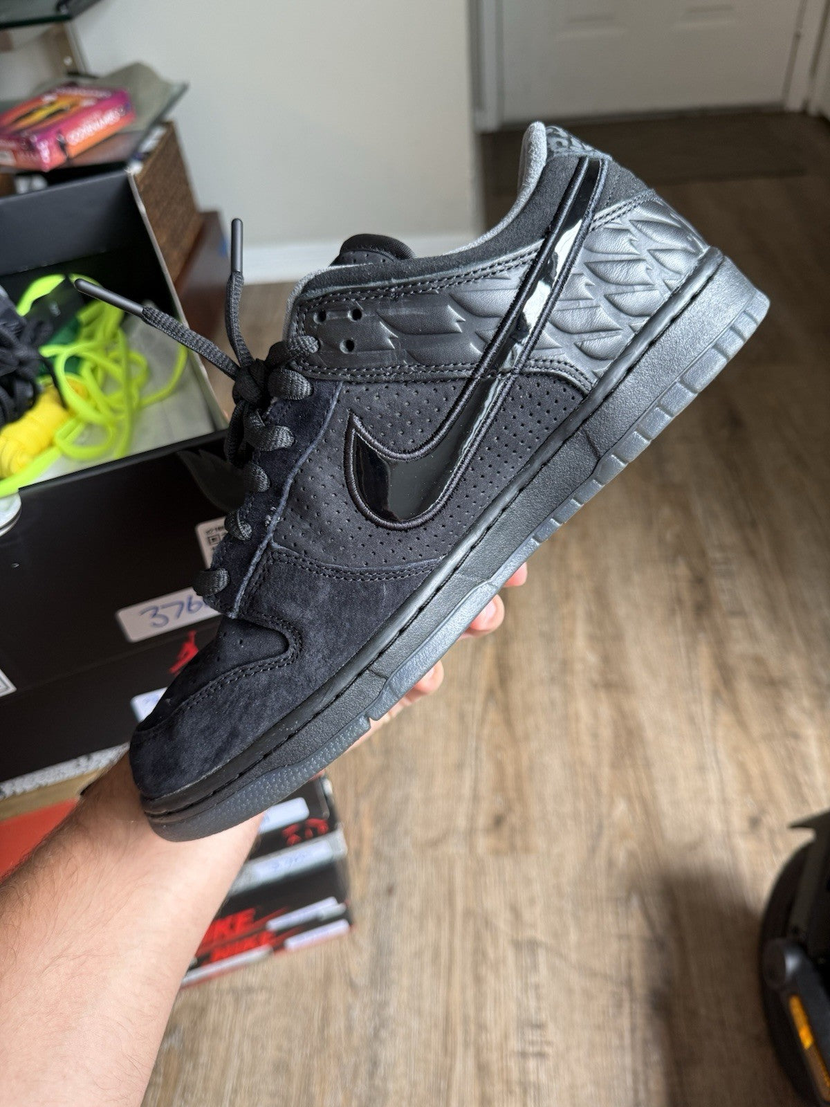 Size 10 - Nike Dunk Low Oregon Ducks of A Feather Black