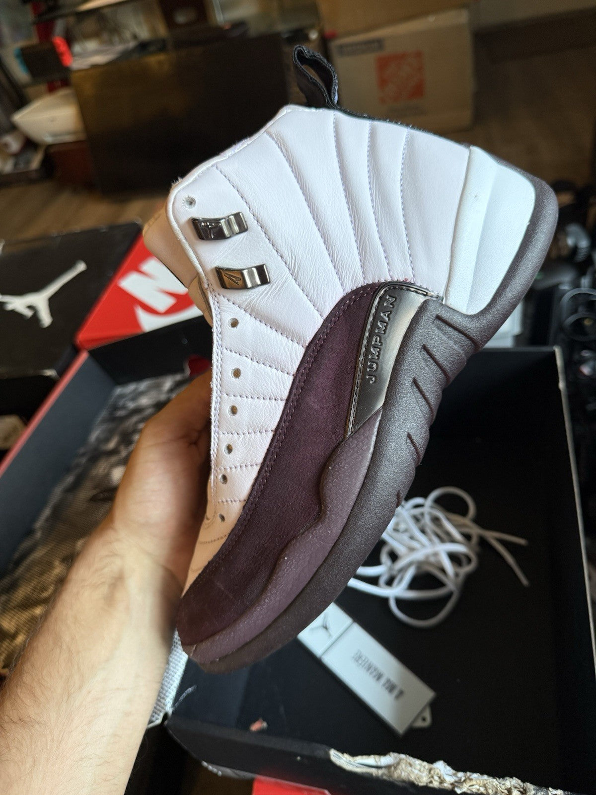 Size 8M/9.5W - Jordan 12 Retro SP x A Ma Maniere Mid White W
