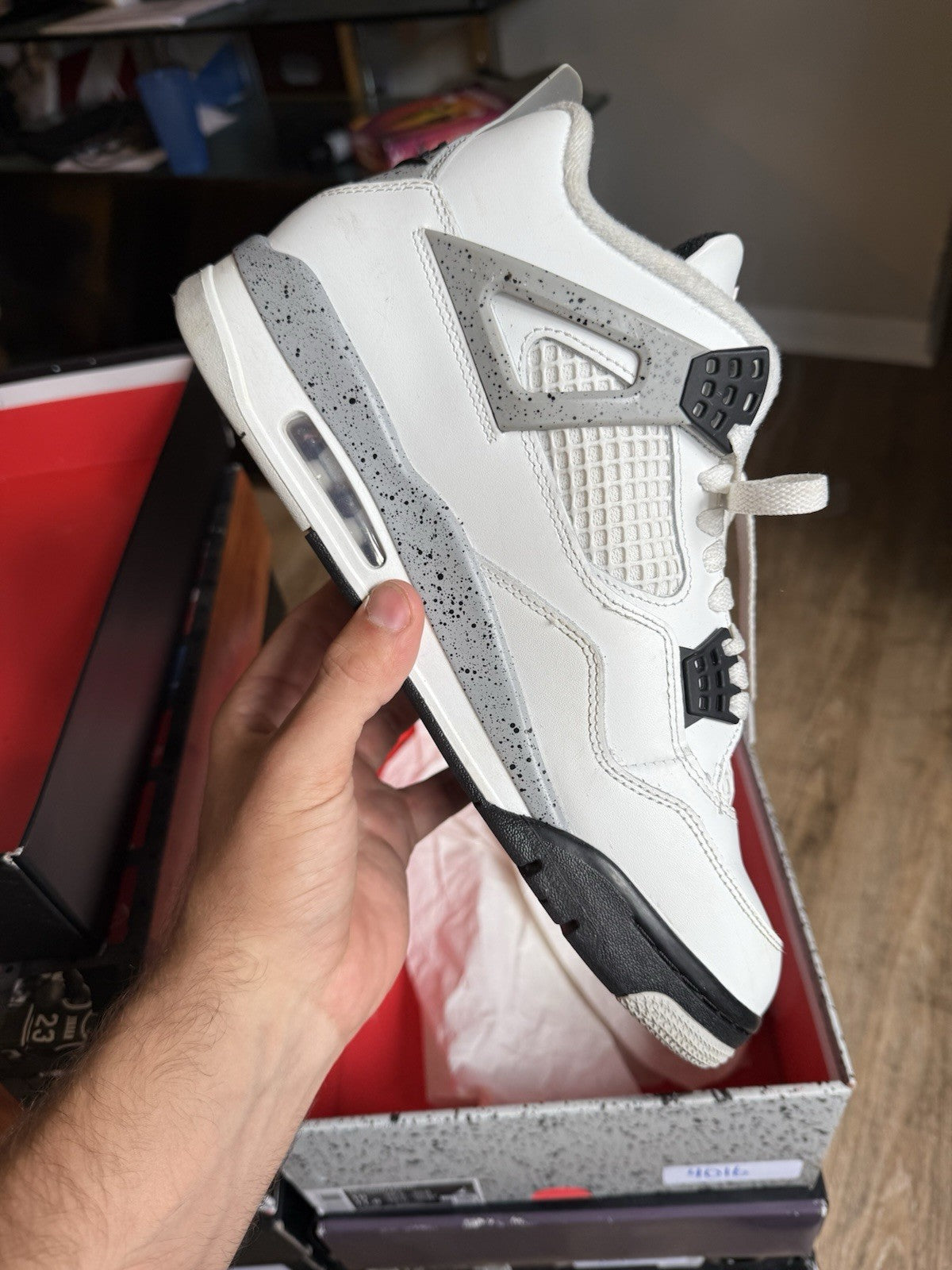 Size 10 - Jordan 4 Retro OG White Cement (2025)