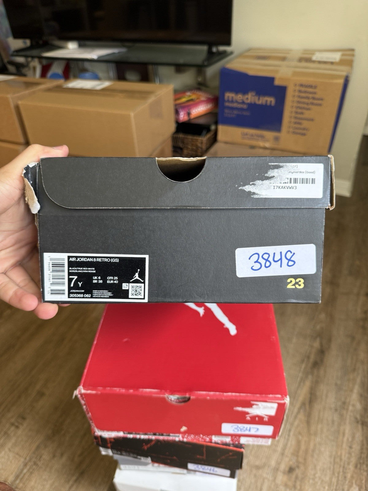 Size 7Y - Jordan 8 Retro Mid Playoffs (2023)