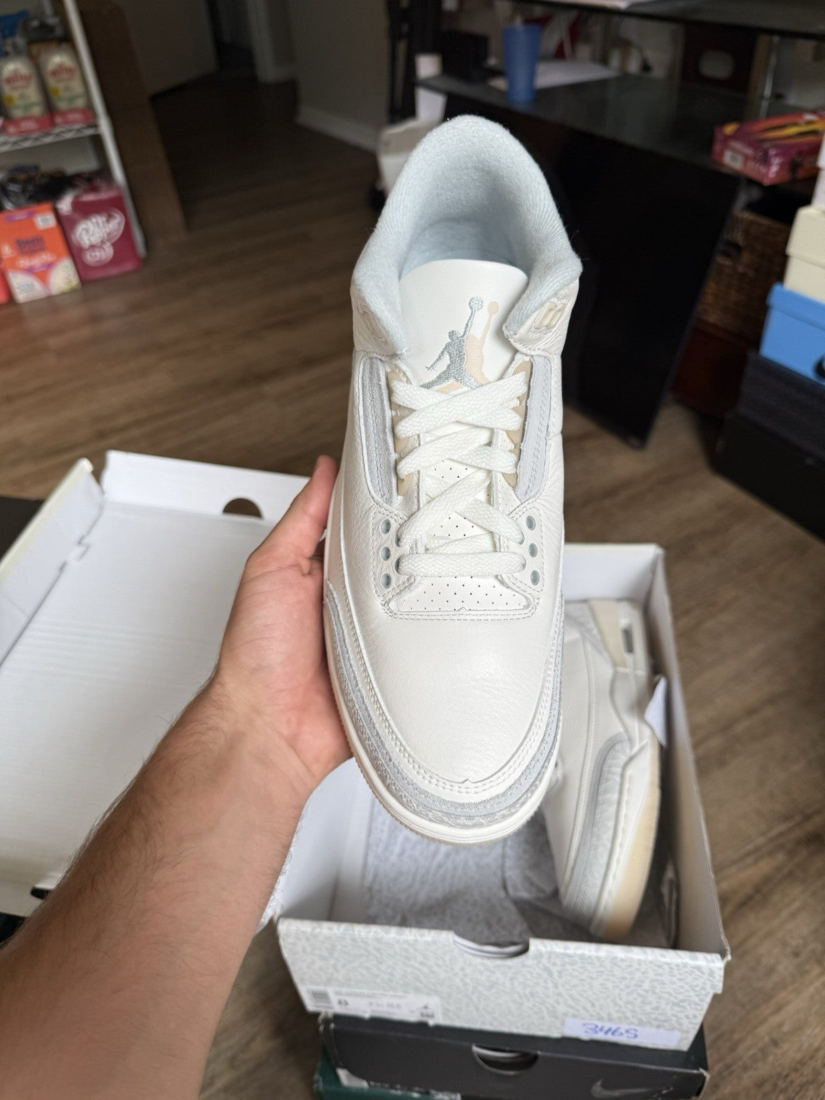 Size 8 -Jordan 3 Craft Ivory