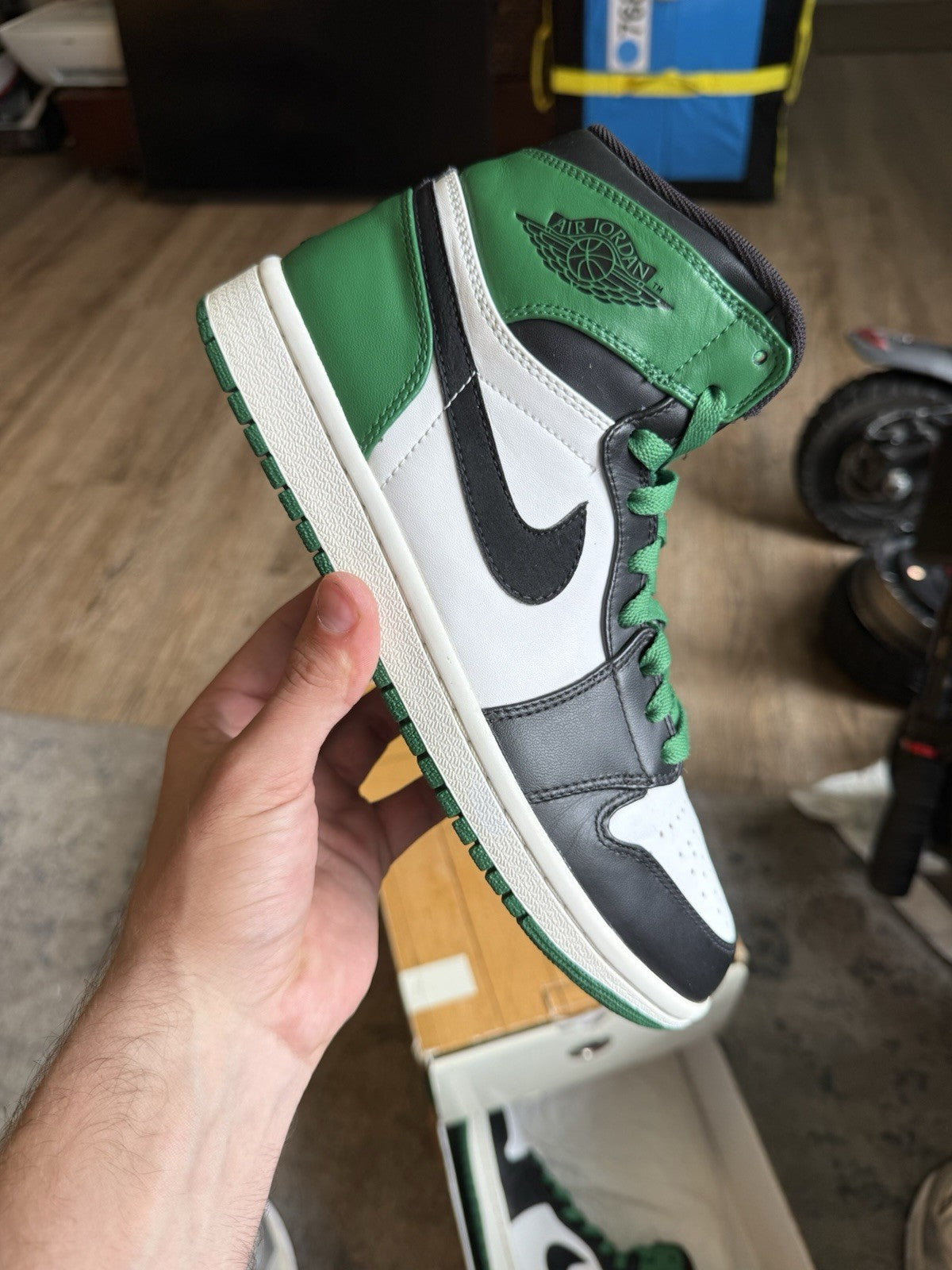 Size 7.5 - Air Jordan 1 Retro DMP High Bulls Celtics Pack (Lightly Worn)